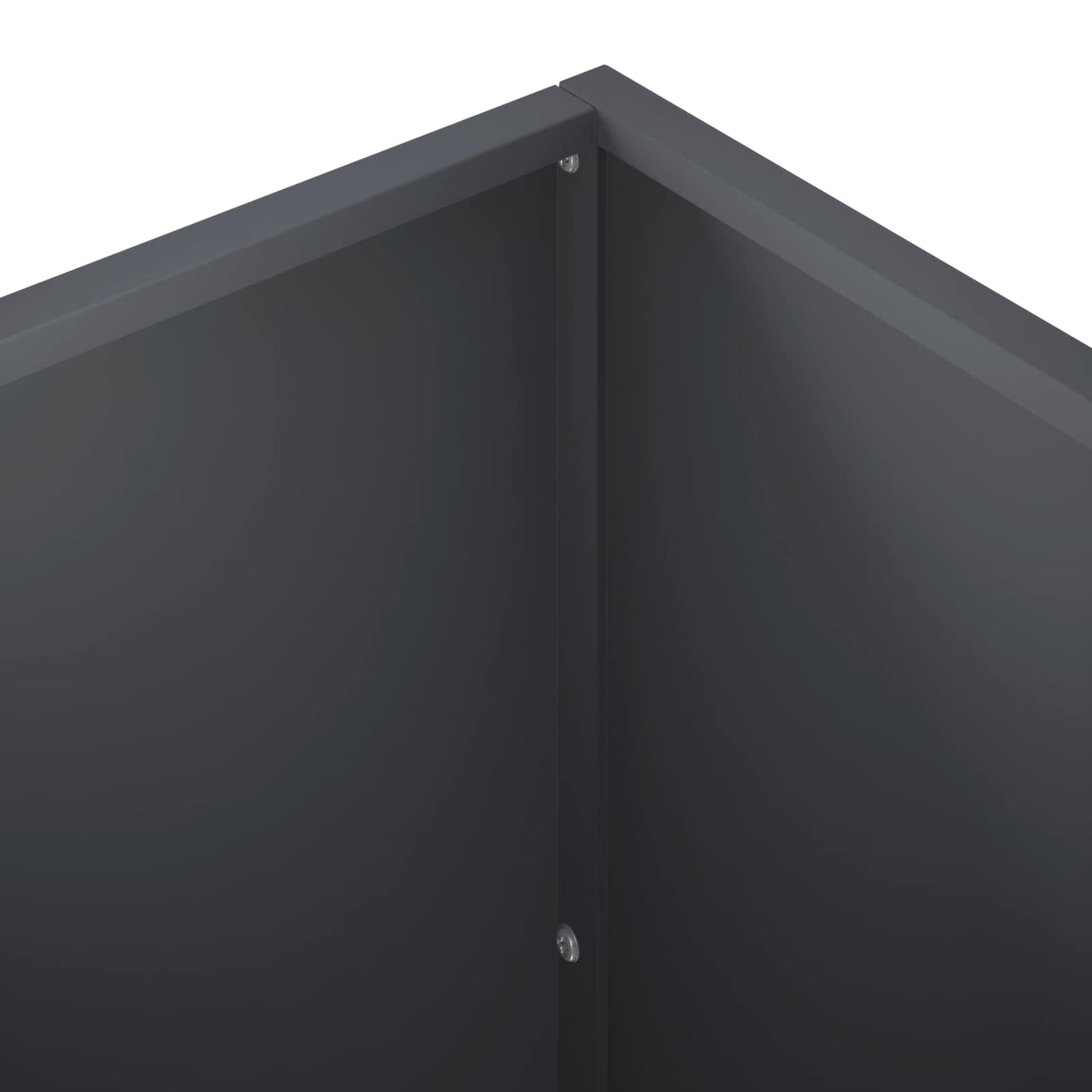 vidaXL Γλάστρα Κήπου Ανθρακί 50 x 50 x 75 cm Ψυχρής έλασης χάλυβας