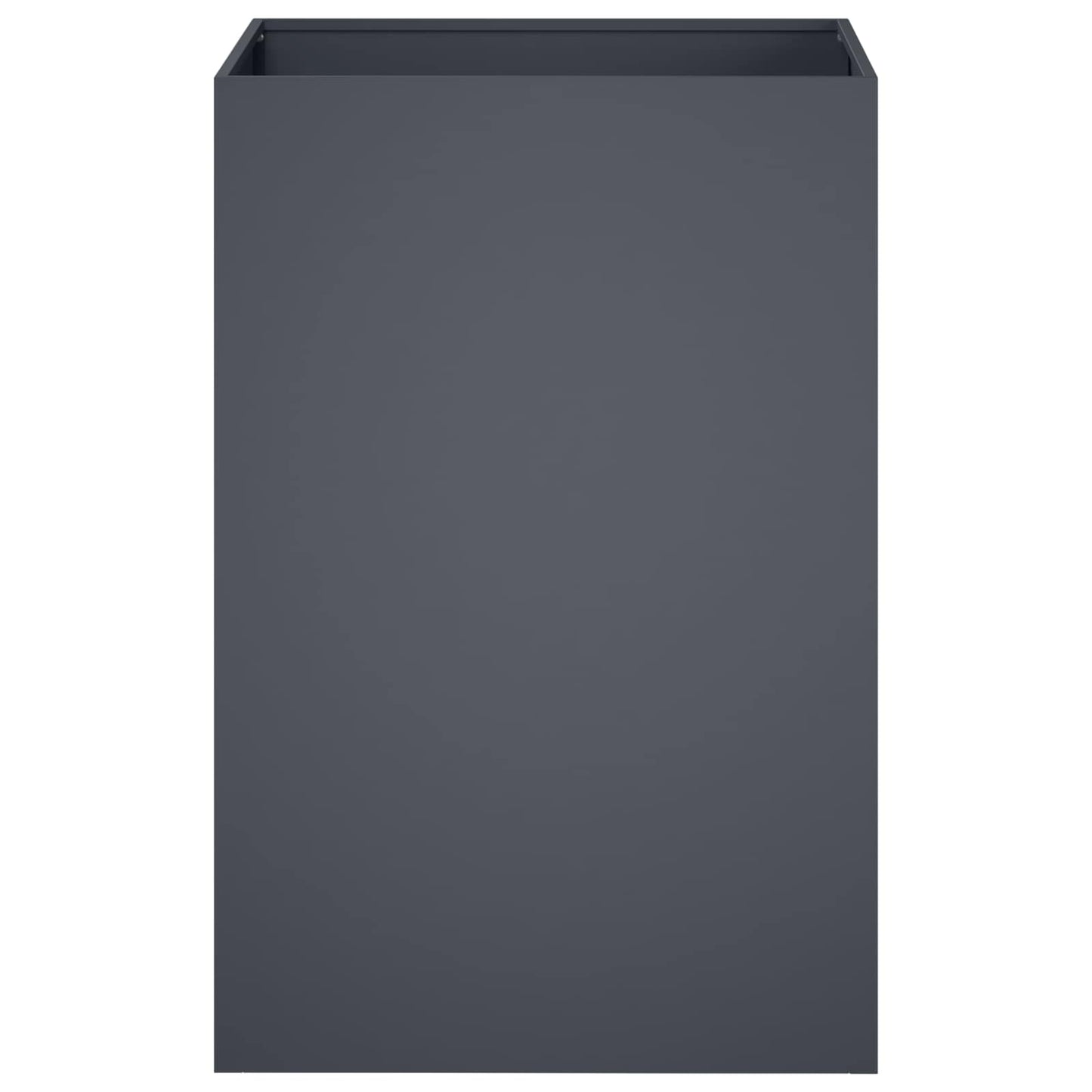 vidaXL Γλάστρα Κήπου Ανθρακί 50 x 50 x 75 cm Ψυχρής έλασης χάλυβας