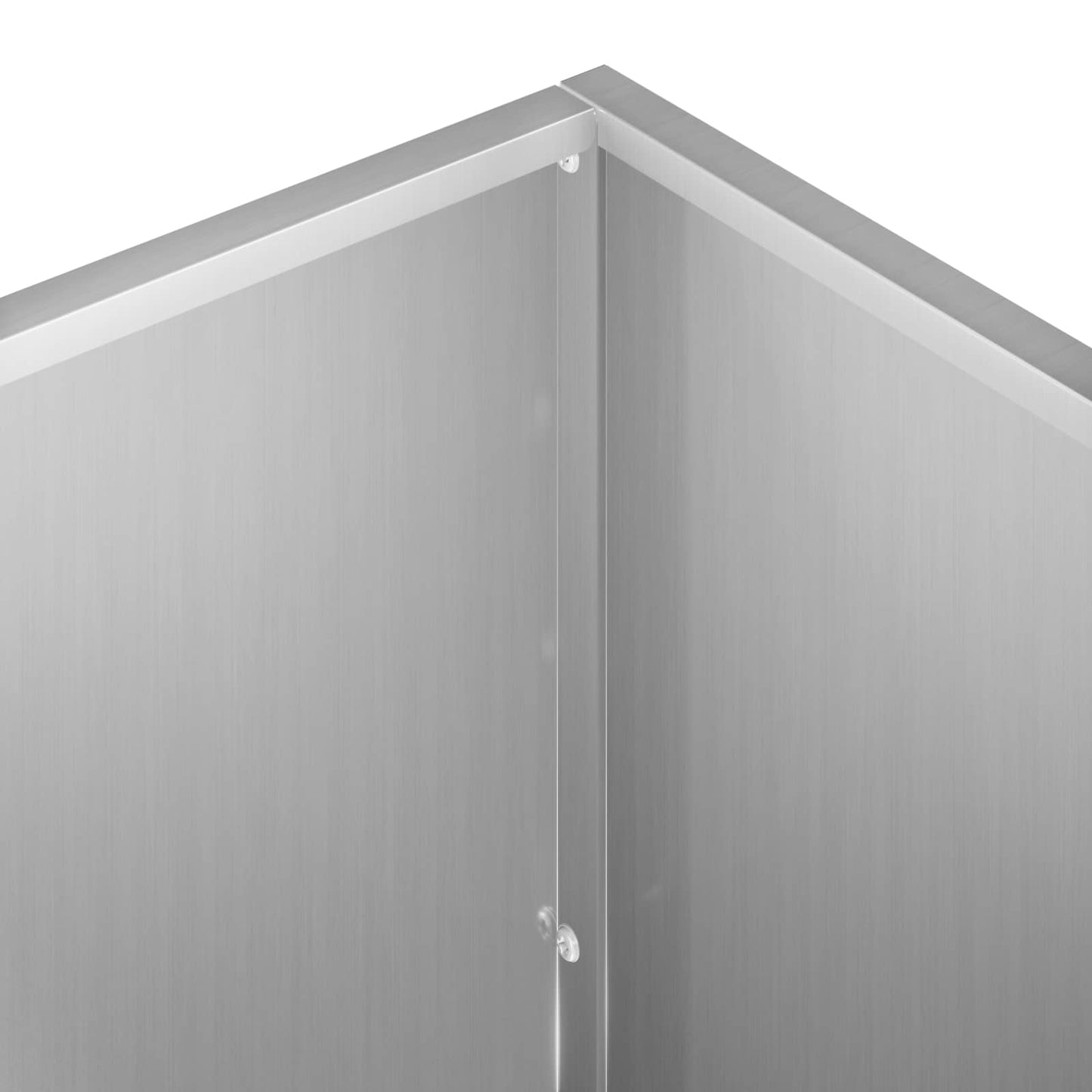 vidaXL Γλάστρα Κήπου Ασημί 50 x 50 x 75 cm Γαλβανισμένος Χάλυβας