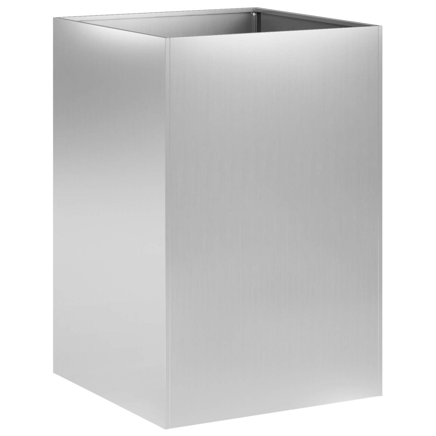 vidaXL Γλάστρα Κήπου Ασημί 50 x 50 x 75 cm Γαλβανισμένος Χάλυβας
