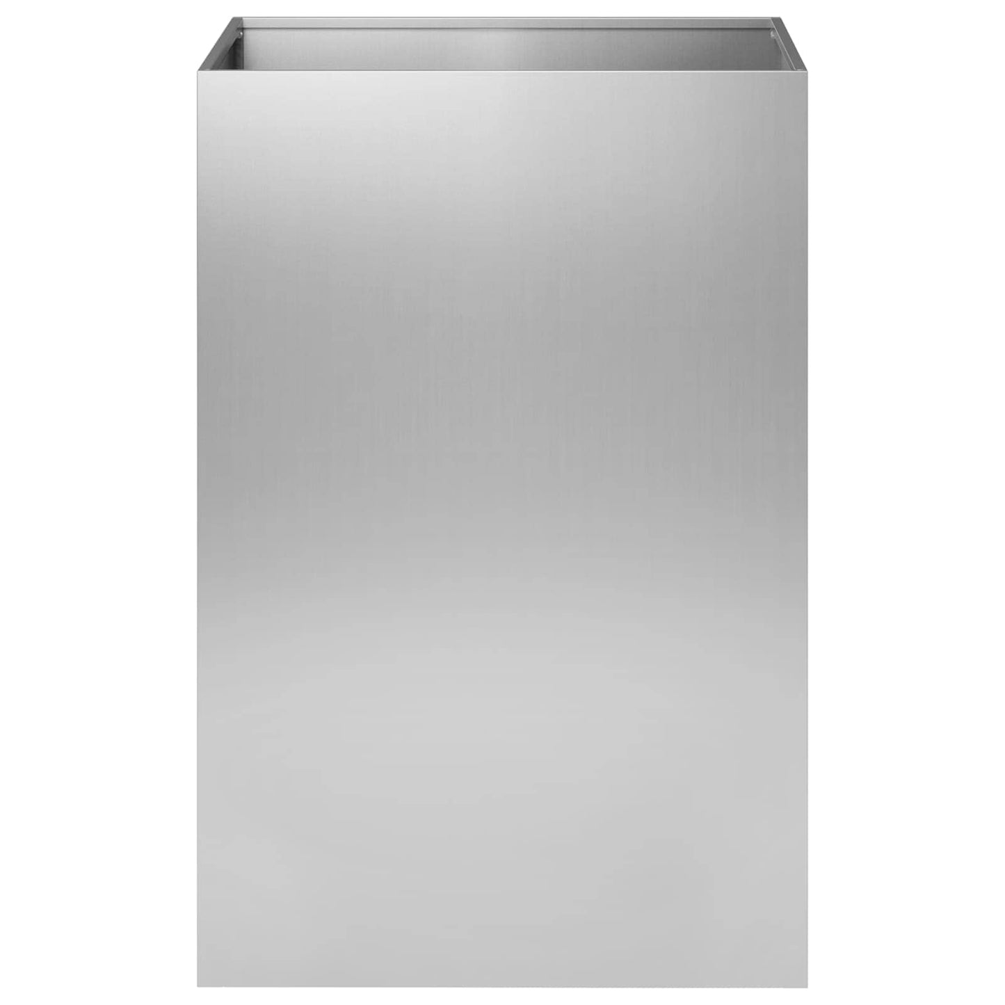 vidaXL Γλάστρα Κήπου Ασημί 50 x 50 x 75 cm Γαλβανισμένος Χάλυβας