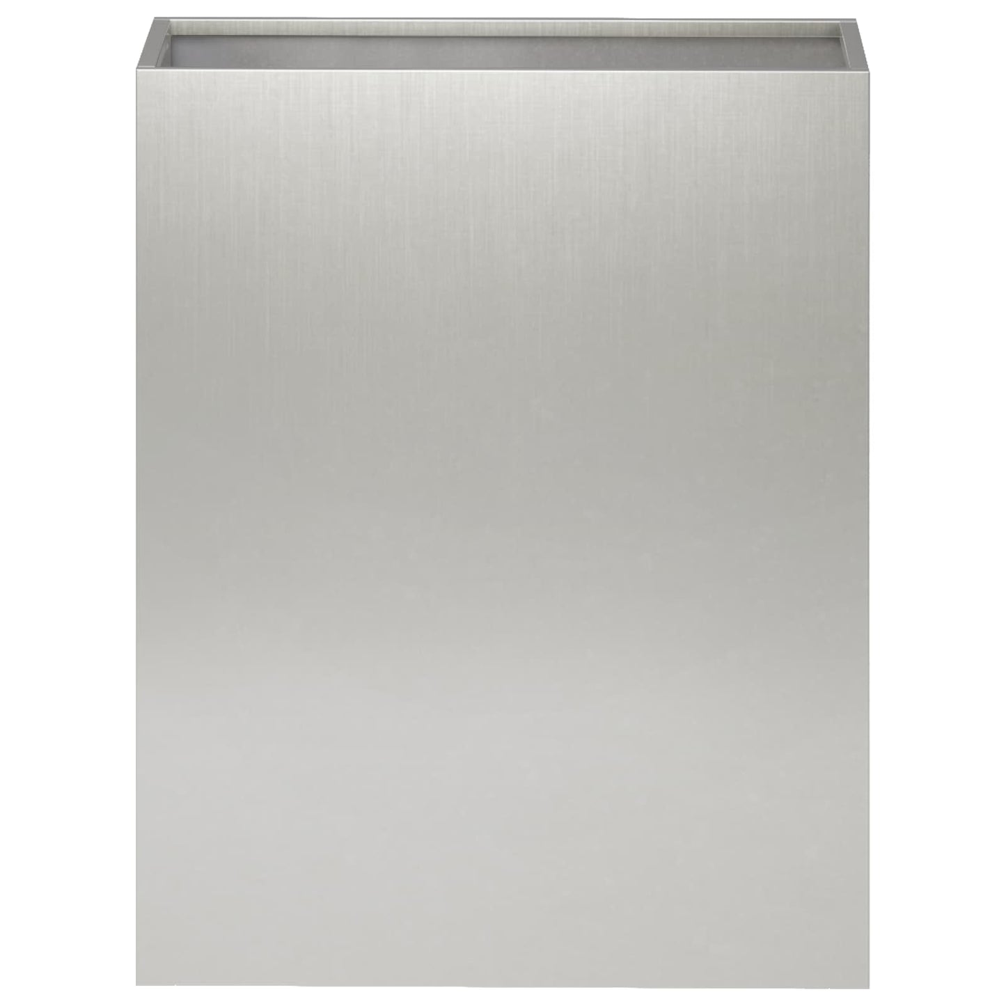 vidaXL Γλάστρα Κήπου 2 τμχ. Ασημί 40 x 20 x 40 εκ Ανοξείδωτο Ατσάλι
