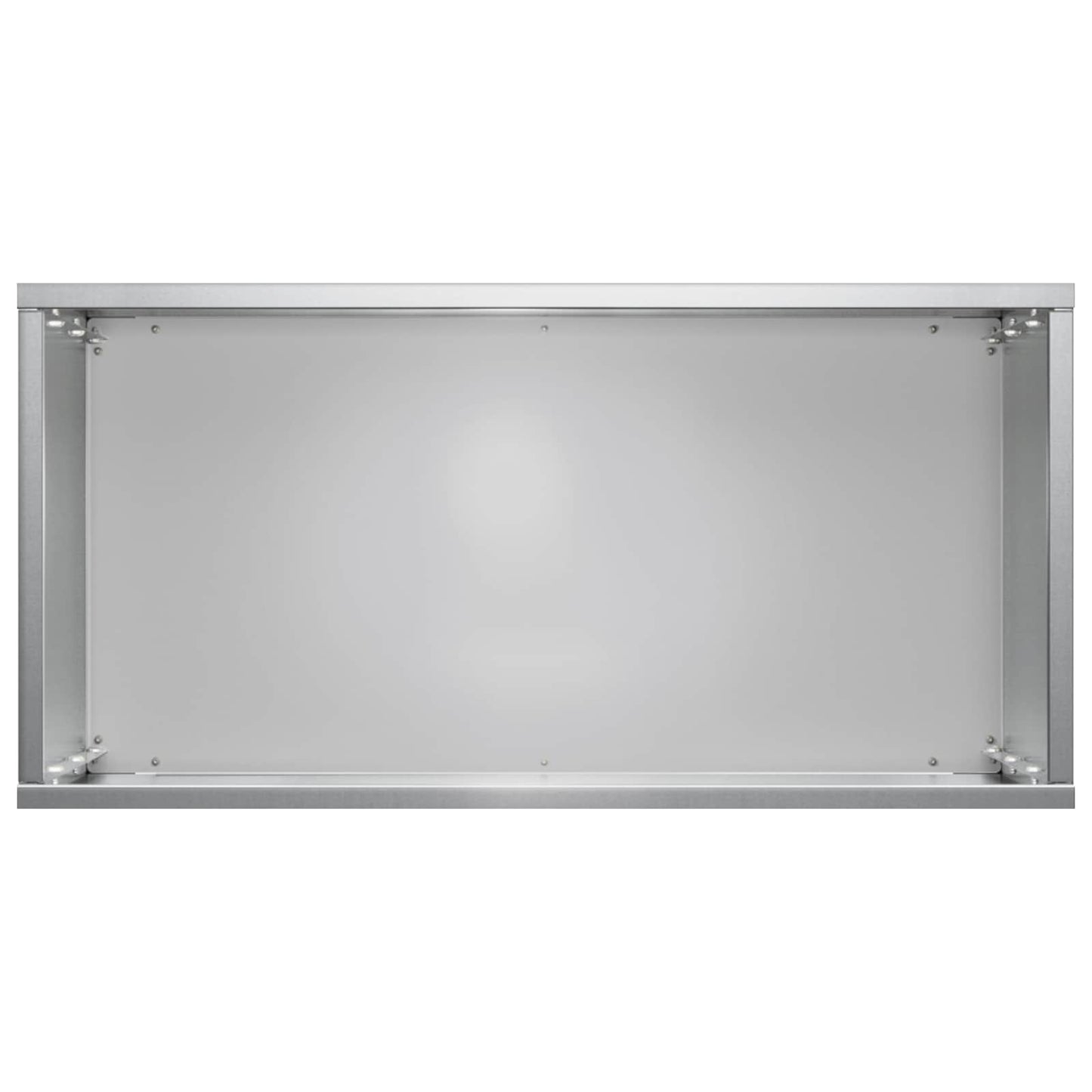 vidaXL Γλάστρα Κήπου Ασημί 40 x 20 x 50 εκ Γαλβανισμένος Χάλυβας