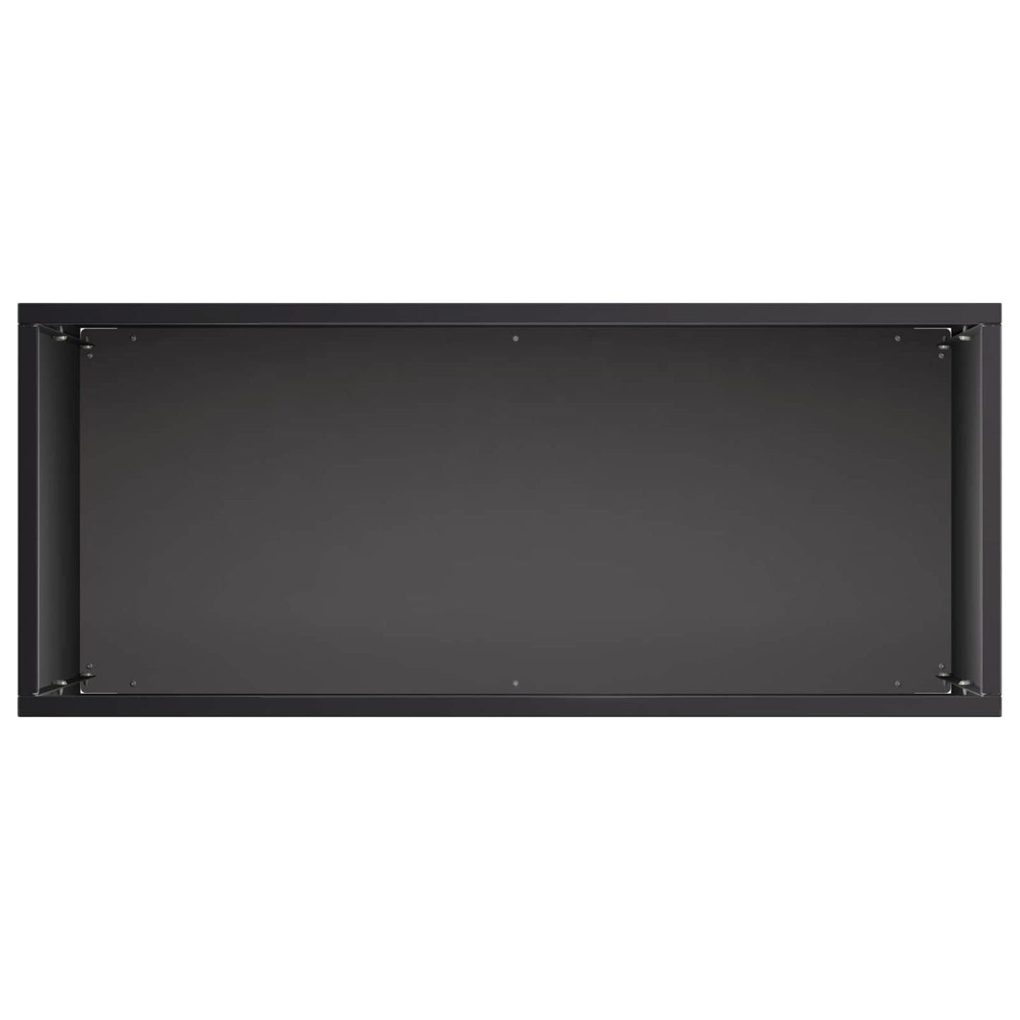 vidaXL Γλάστρα Κήπου Μαύρο 50 x 20 x 40 εκ. Ψυχρής έλασης χάλυβας