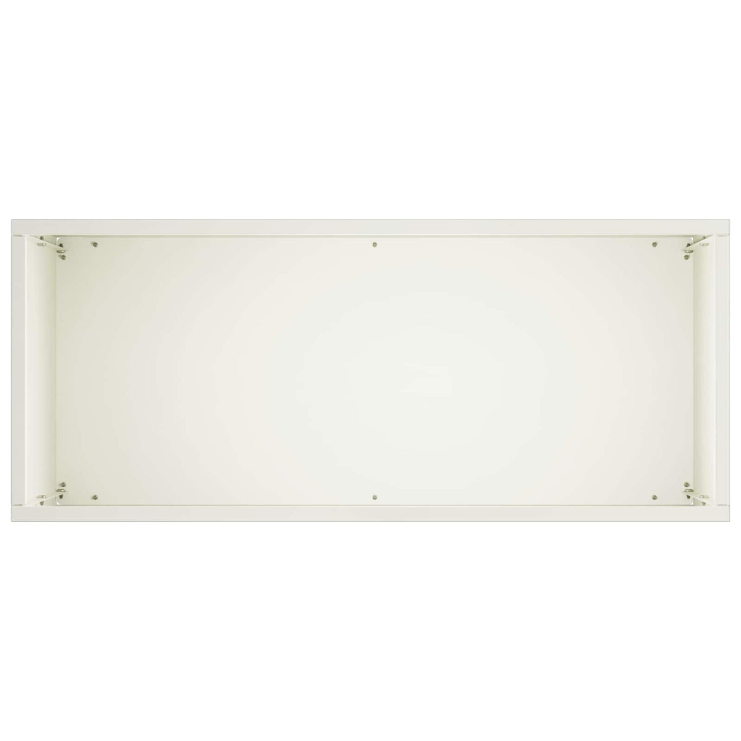 vidaXL Γλάστρα Κήπου Λευκό 50 x 20 x 40 εκ. Ψυχρής έλασης χάλυβας
