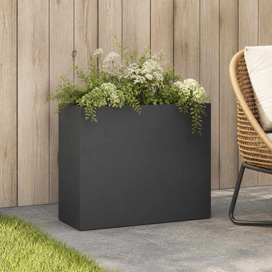 vidaXL Γλάστρα Κήπου Ανθρακί 50 x 20 x 40 εκ. Ψυχρής έλασης χάλυβας