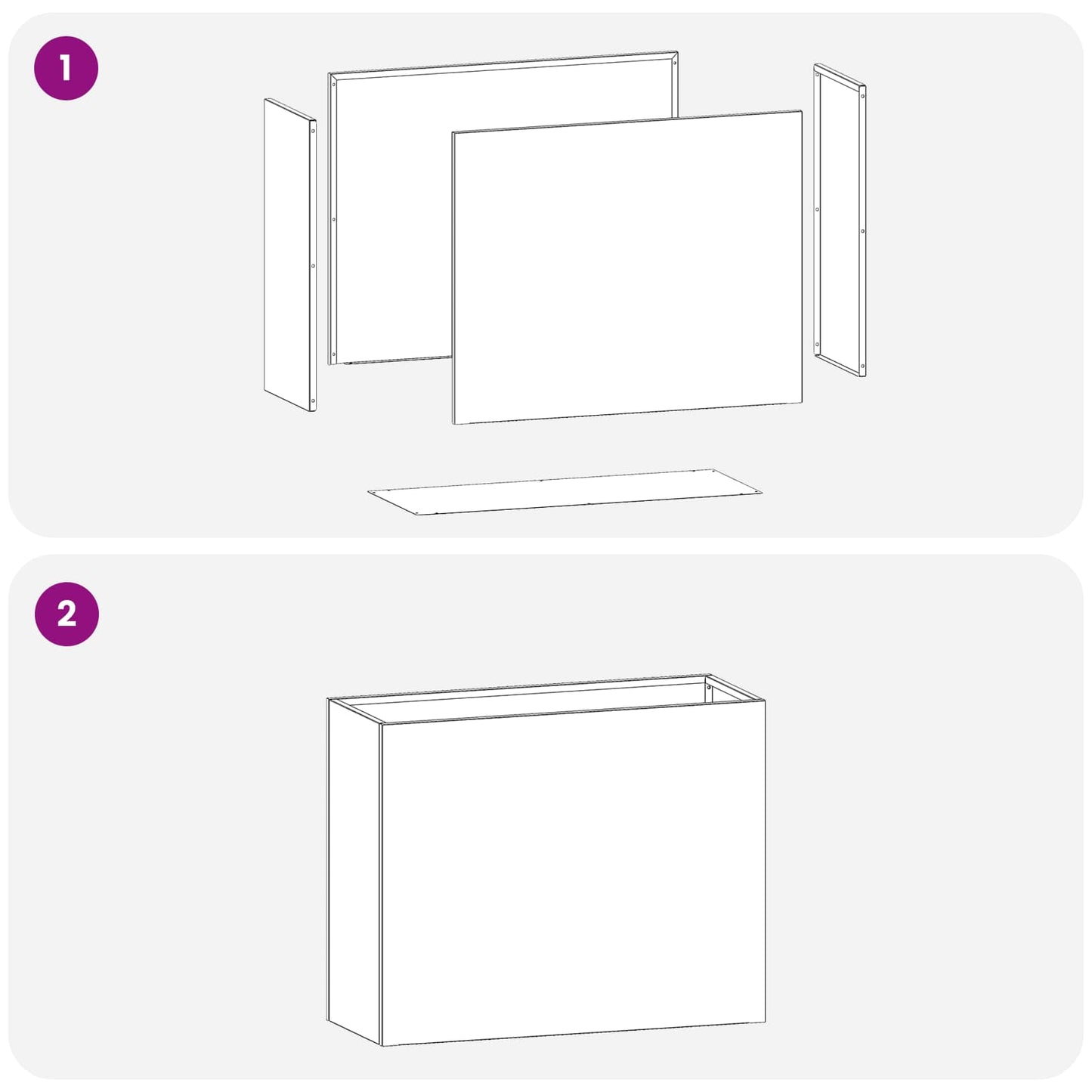 vidaXL Γλάστρα Κήπου Ασημί 50 x 20 x 40 εκ. Γαλβανισμένος Χάλυβας