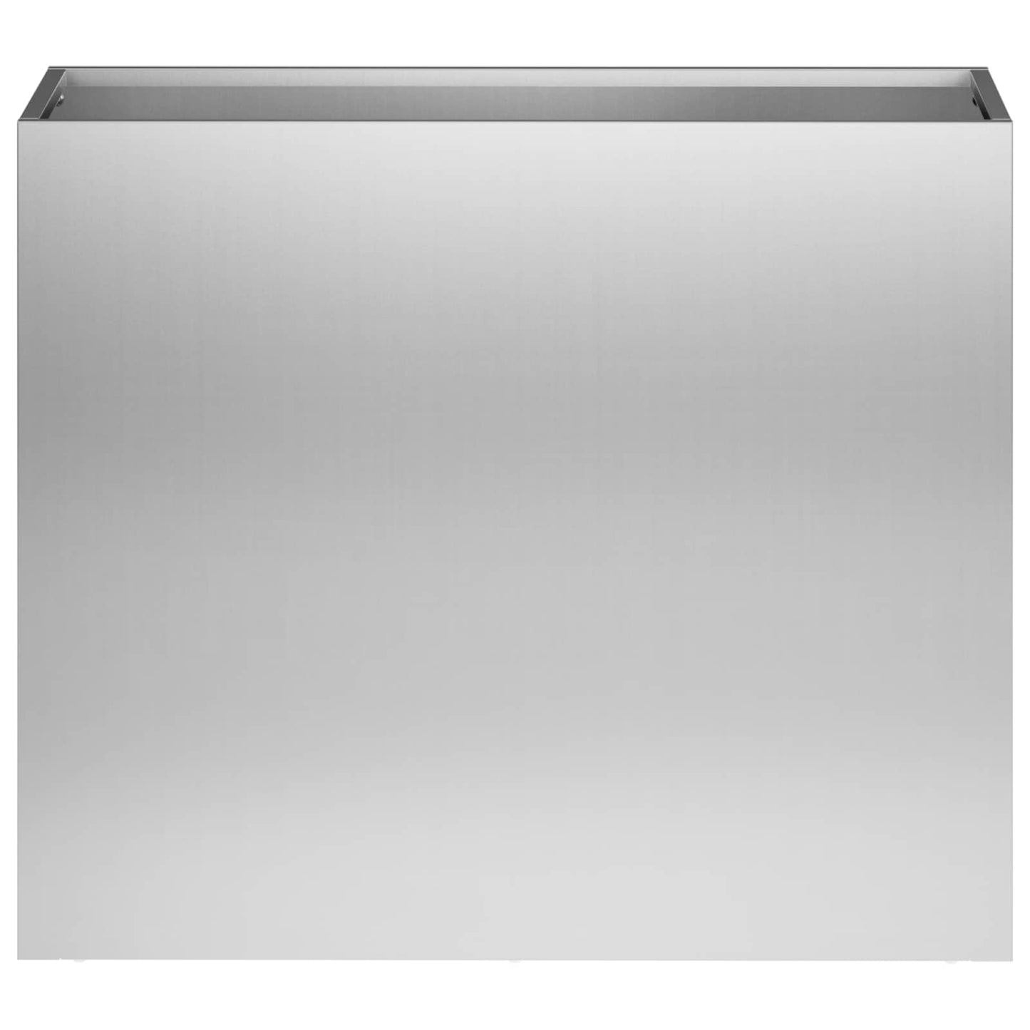 vidaXL Γλάστρα Κήπου Ασημί 50 x 20 x 40 εκ. Γαλβανισμένος Χάλυβας