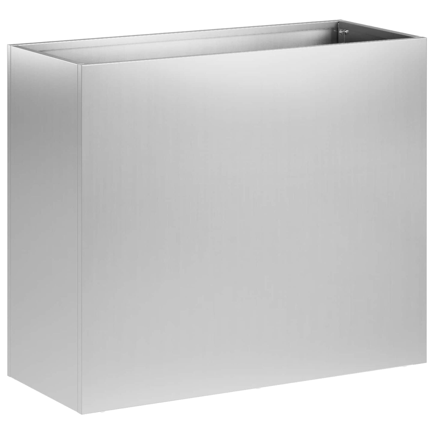 vidaXL Γλάστρα Κήπου 2 τμχ. Ασημί 50 x 20 x 40 εκ.