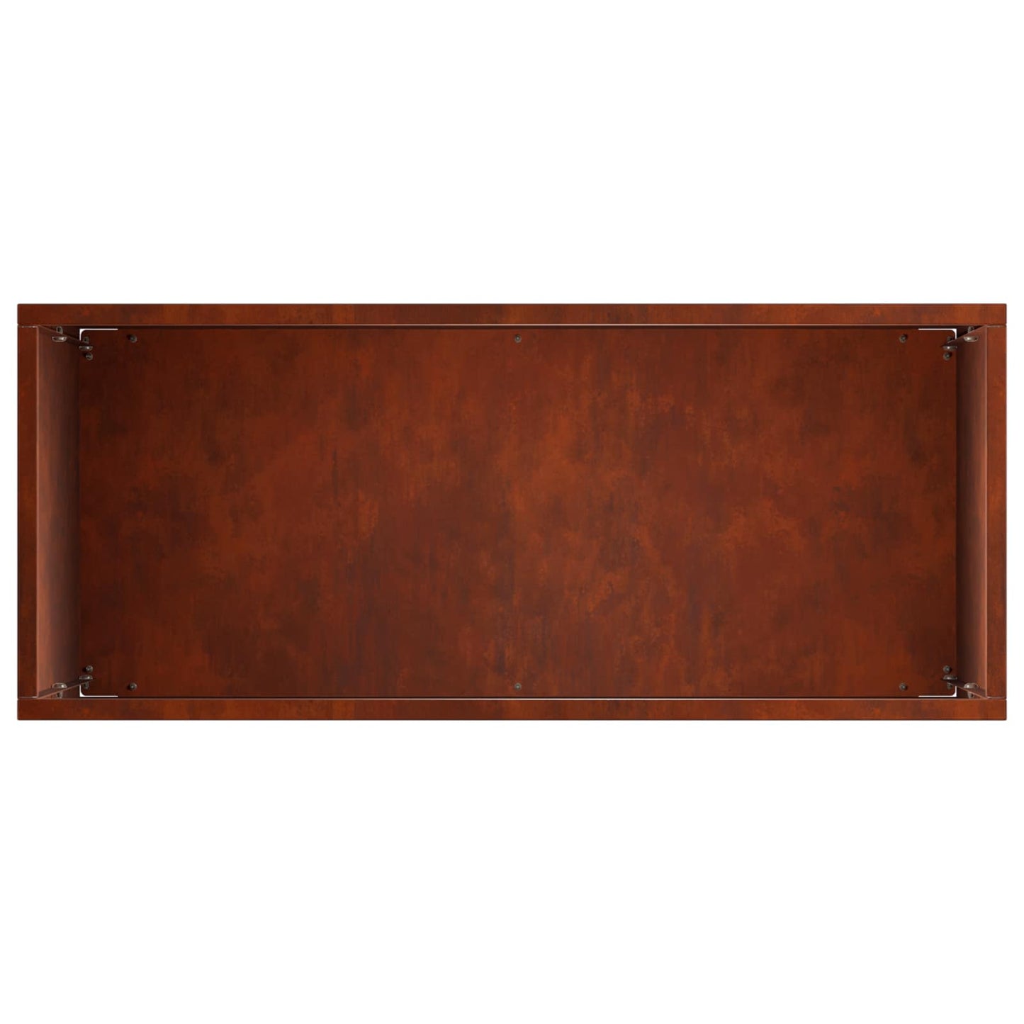 vidaXL Γλάστρα Κήπου 2 τμχ. Σκ rusty 50 x 20 x 40 εκ.