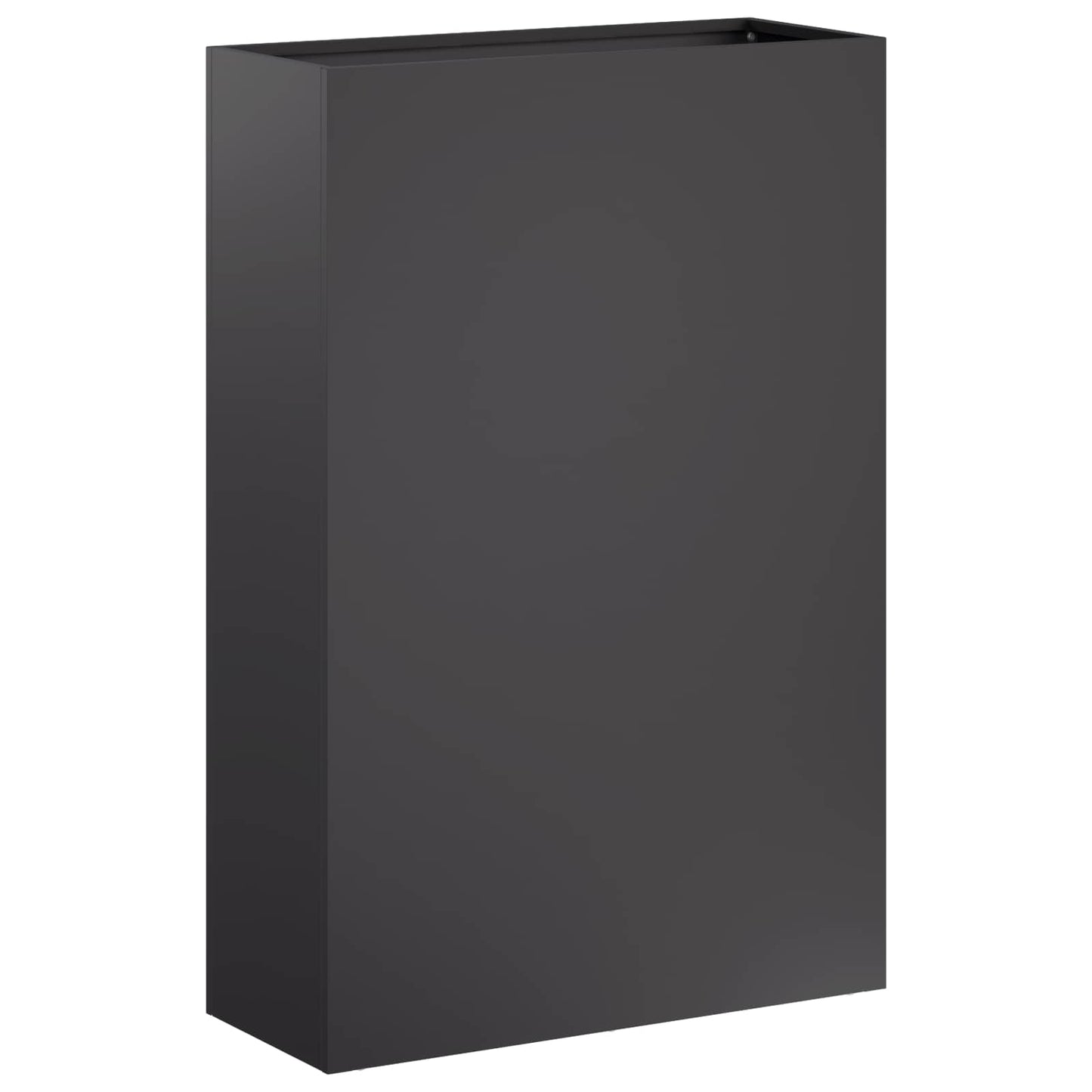 vidaXL Γλάστρα Κήπου 2 τμχ. Μαύρο 50 x 20 x 75 εκ.