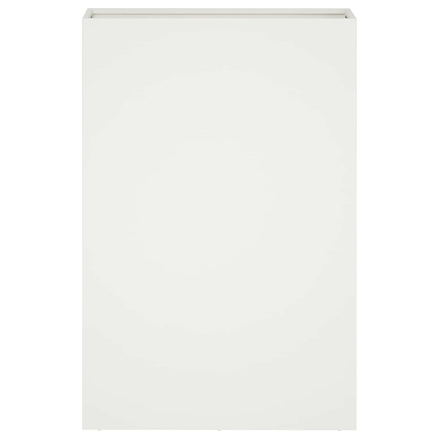 vidaXL Γλάστρα Κήπου Λευκό 50 x 20 x 75 εκ. Ψυχρής έλασης χάλυβας