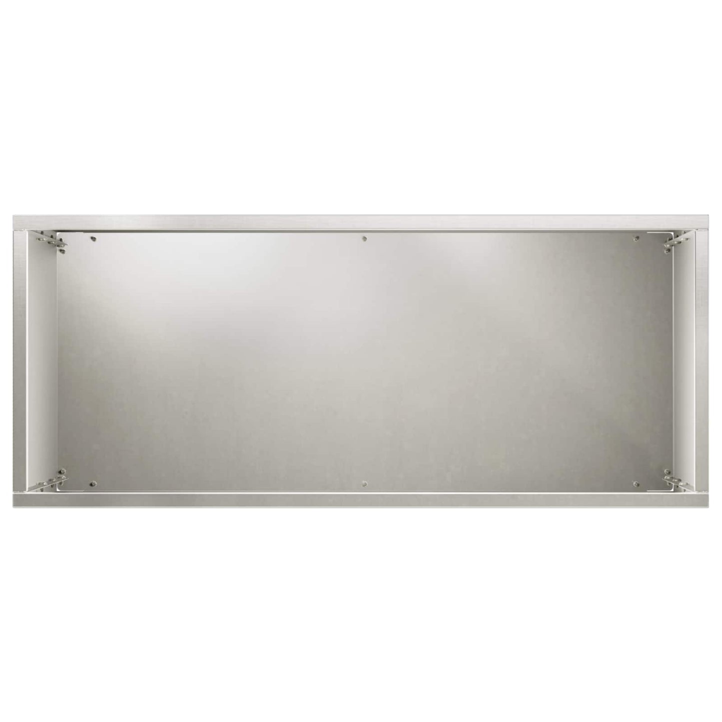 vidaXL Γλάστρα Κήπου Ασημί 50 x 20 x 75 εκ. Ανοξείδωτο Ατσάλι
