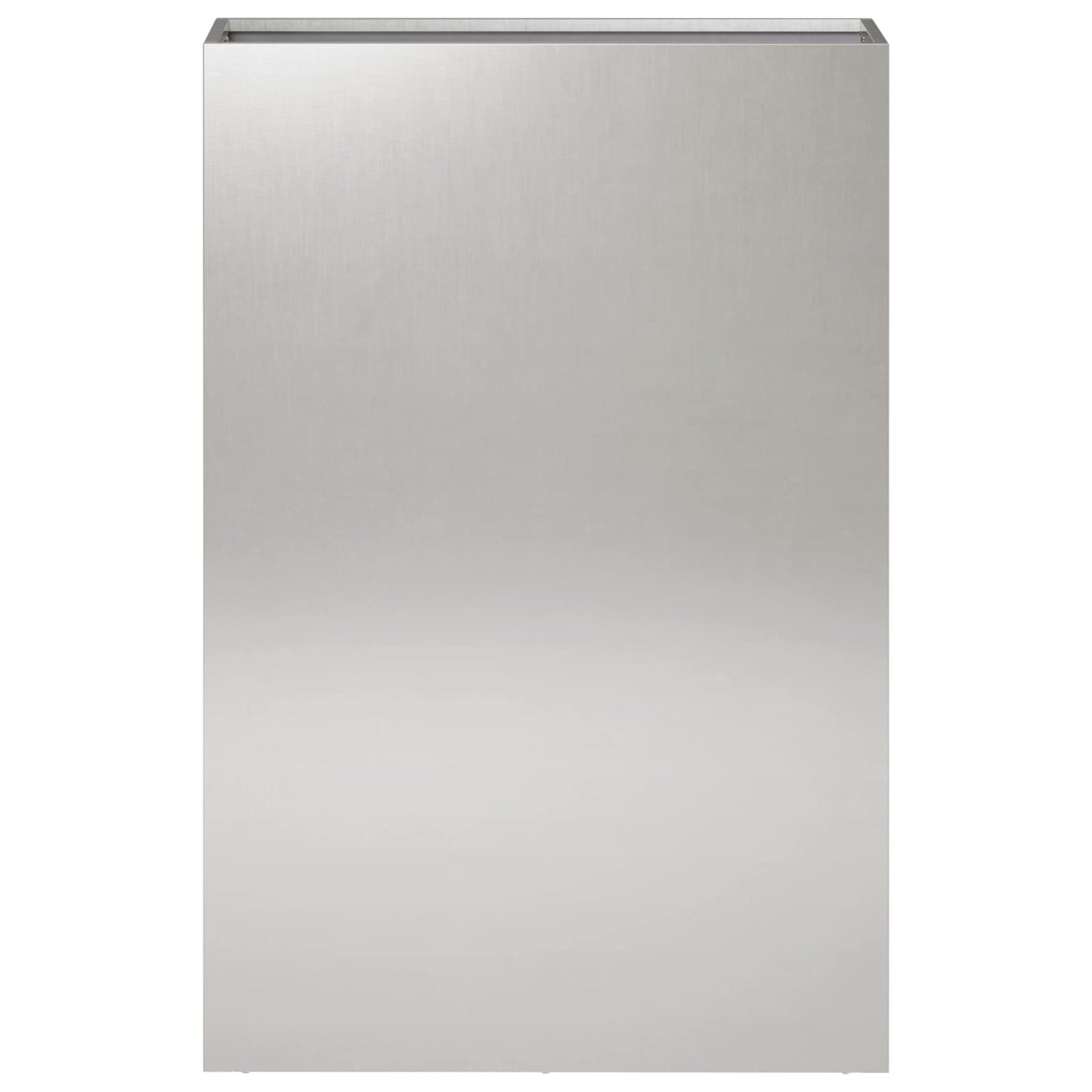 vidaXL Γλάστρα Κήπου 2 τμχ. Ασημί 50 x 20 x 75 εκ. Ανοξείδωτο Ατσάλι