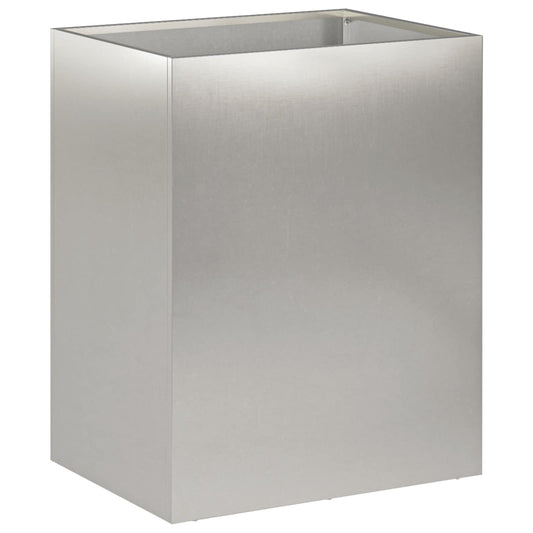 vidaXL Γλάστρα Κήπου Ασημί 40 x 30 x 50 cm Ανοξείδωτο Ατσάλι