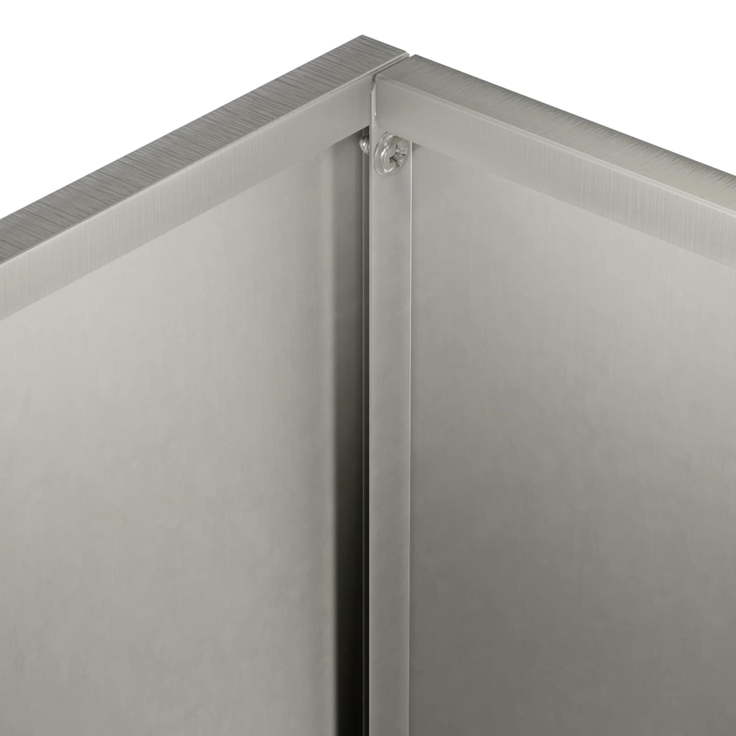 vidaXL Γλάστρα Κήπου Ασημί 50 x 30 x 40 εκ. Ανοξείδωτο Ατσάλι