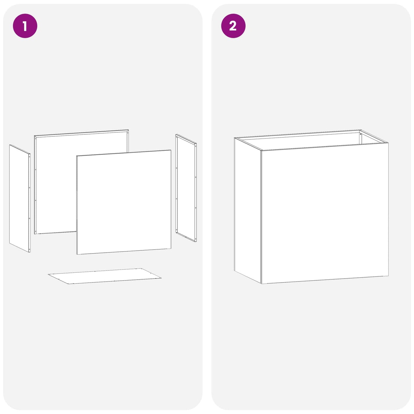 vidaXL Γλάστρα Κήπου Ανθρακί 50 x 30 x 50 cm Ψυχρής έλασης χάλυβας