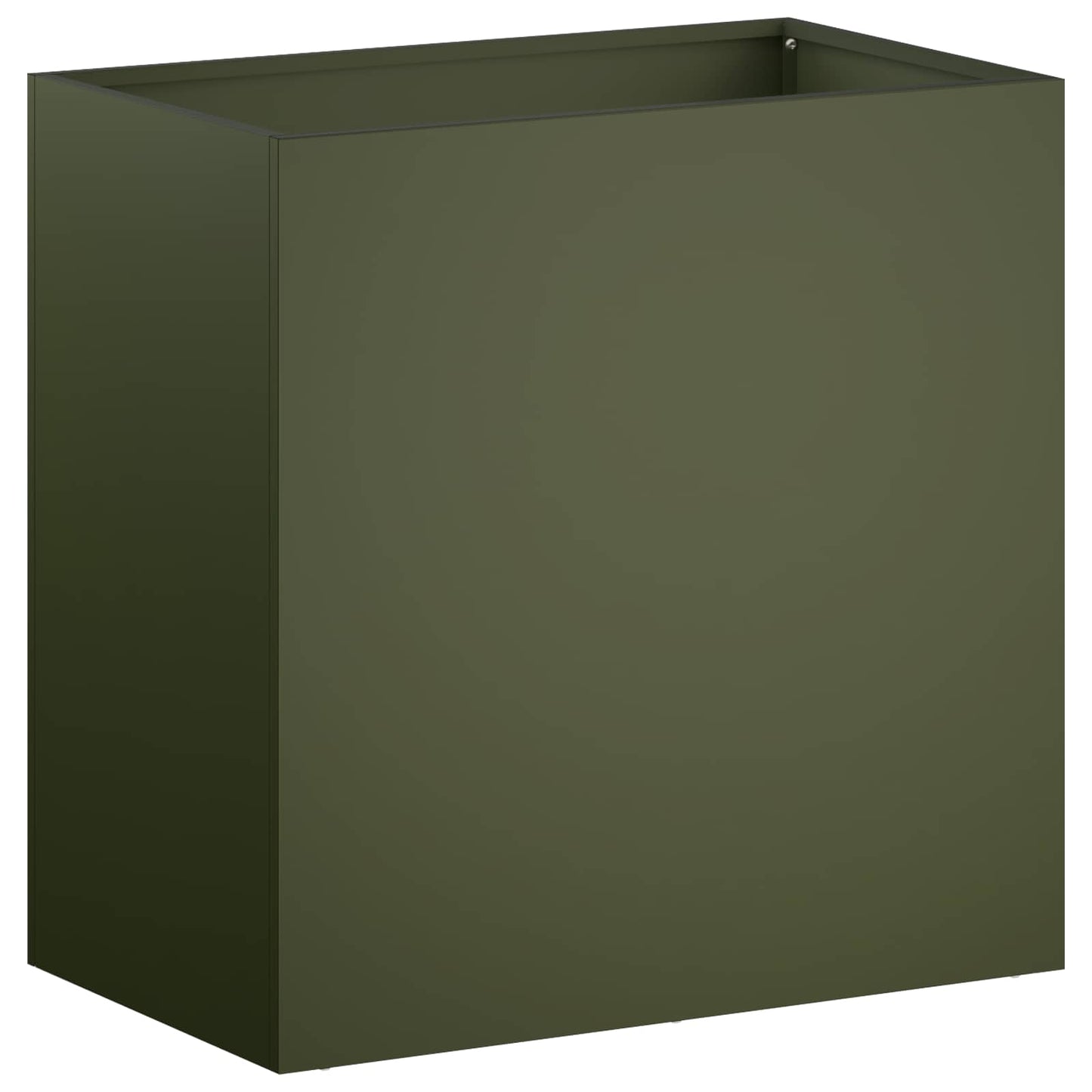 vidaXL Γλάστρα Κήπου Λαδί 50 x 30 x 50 cm Ψυχρής έλασης χάλυβας