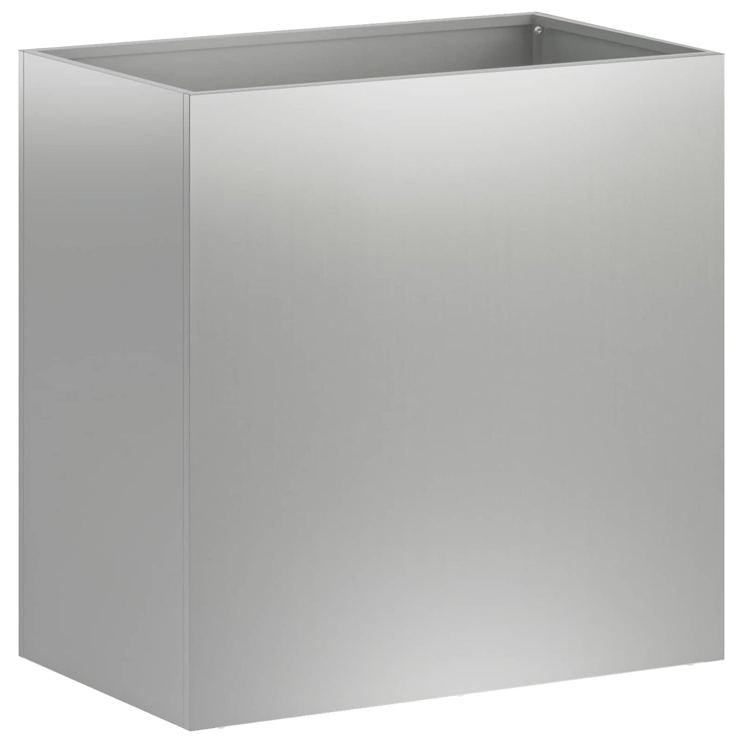 vidaXL Γλάστρα Κήπου 2 τμχ. Ασημί 50 x 30 x 50 cm