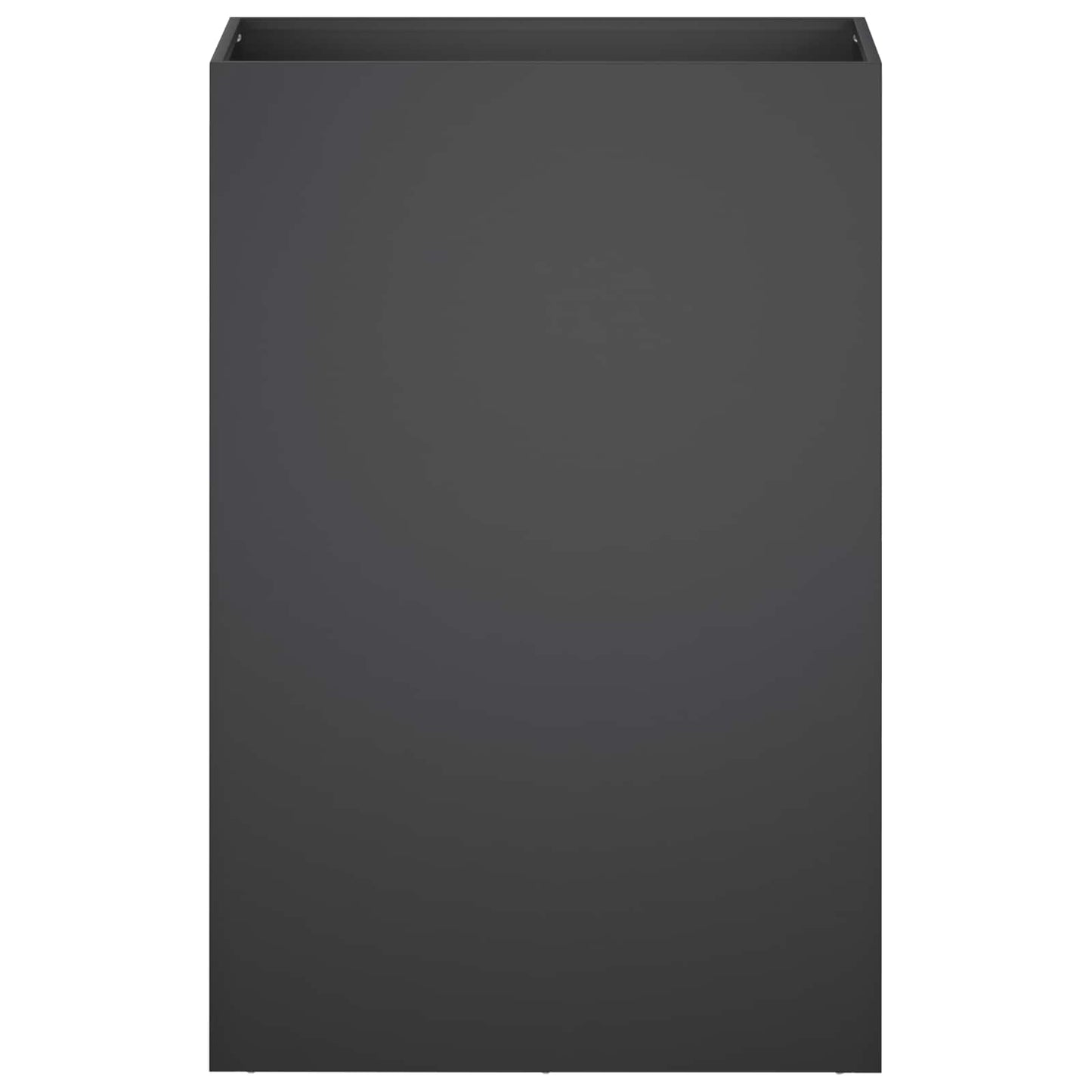vidaXL Γλάστρα Κήπου Μαύρο 50 x 30 x 75 εκ Ψυχρής έλασης χάλυβας