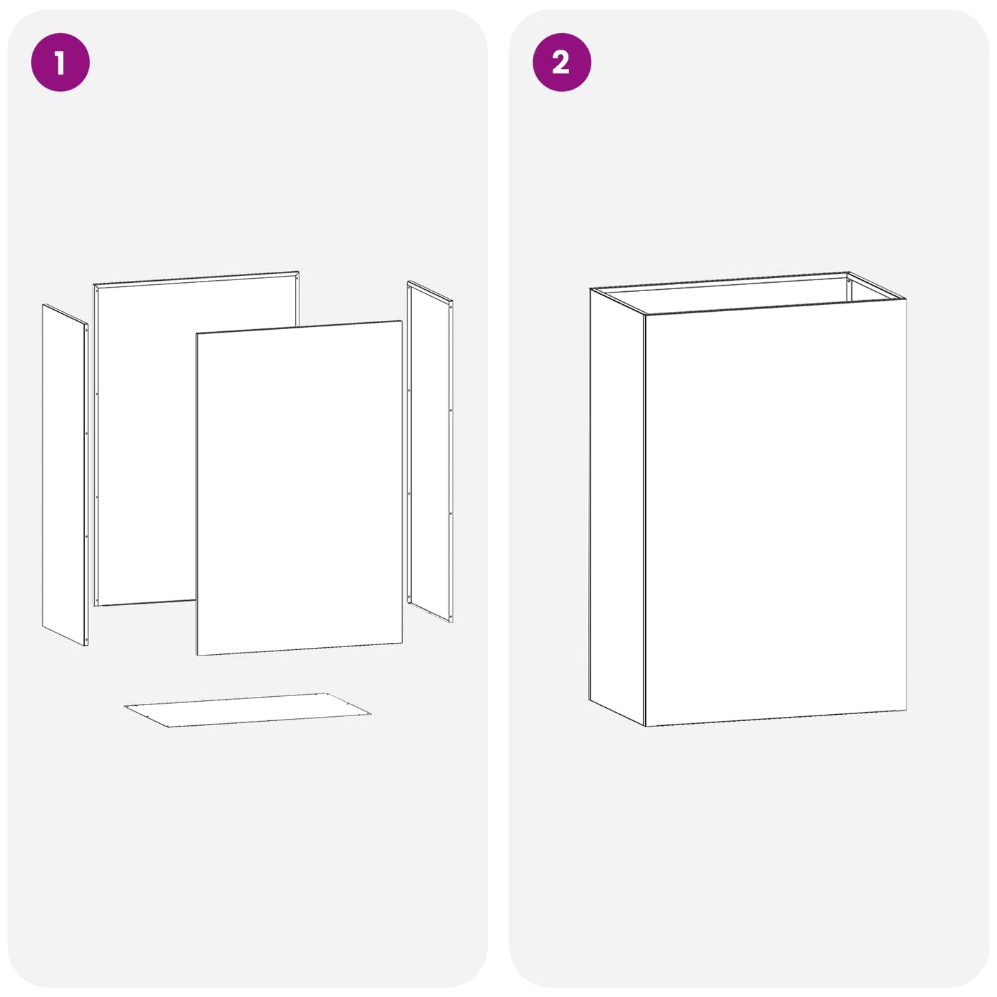 vidaXL Γλάστρα Κήπου 2 τμχ. Ανθρακί 50 x 30 x 75 εκ