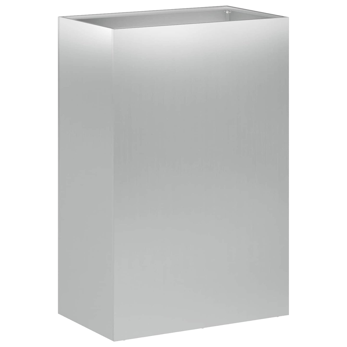 vidaXL Γλάστρα Κήπου Ασημί 50 x 30 x 75 εκ Γαλβανισμένος Χάλυβας