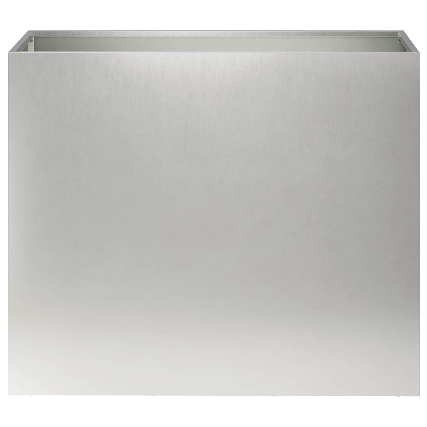 vidaXL Γλάστρα Κήπου Ασημί 60 x 30 x 40 εκ. Ανοξείδωτο Ατσάλι