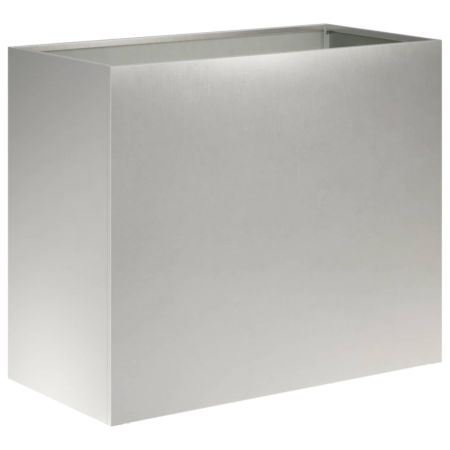 vidaXL Γλάστρα Κήπου 2 τμχ. Ασημί 60 x 30 x 40 εκ. Ανοξείδωτο Ατσάλι