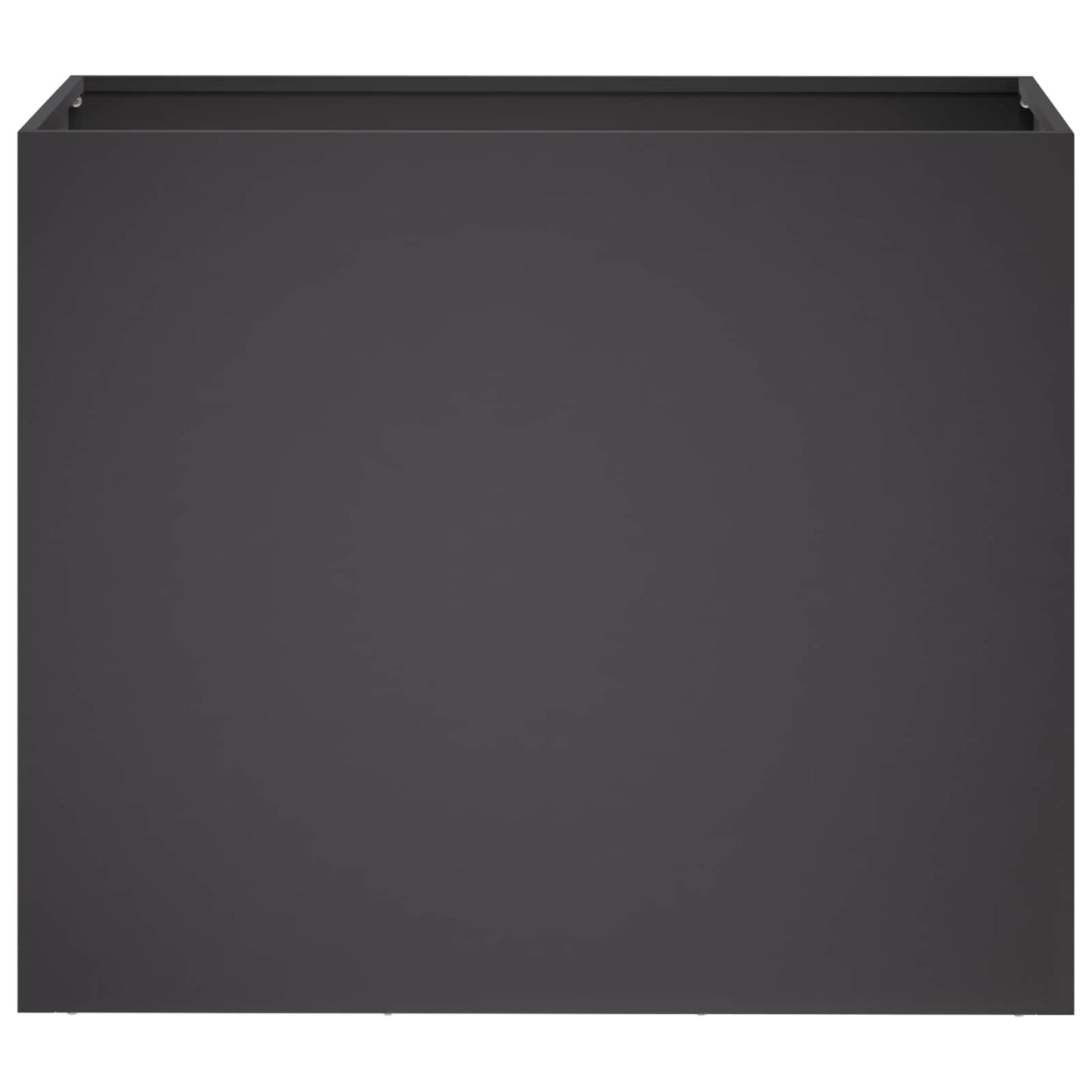 vidaXL Γλάστρα Κήπου Μαύρο 60 x 30 x 50 εκ. Ψυχρής έλασης χάλυβας