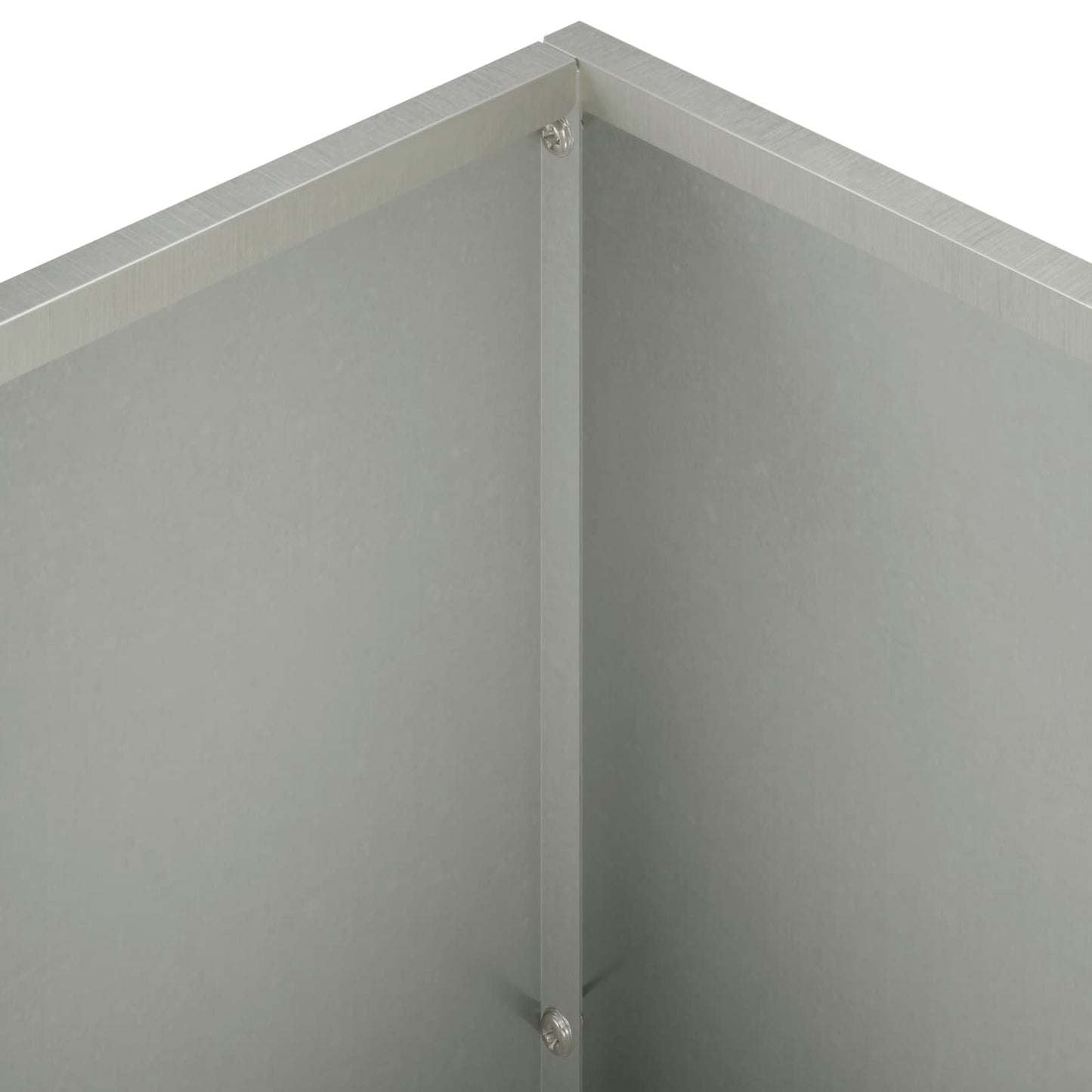 vidaXL Γλάστρα Κήπου 2 τμχ. Ασημί 60 x 30 x 50 εκ. Ανοξείδωτο Ατσάλι