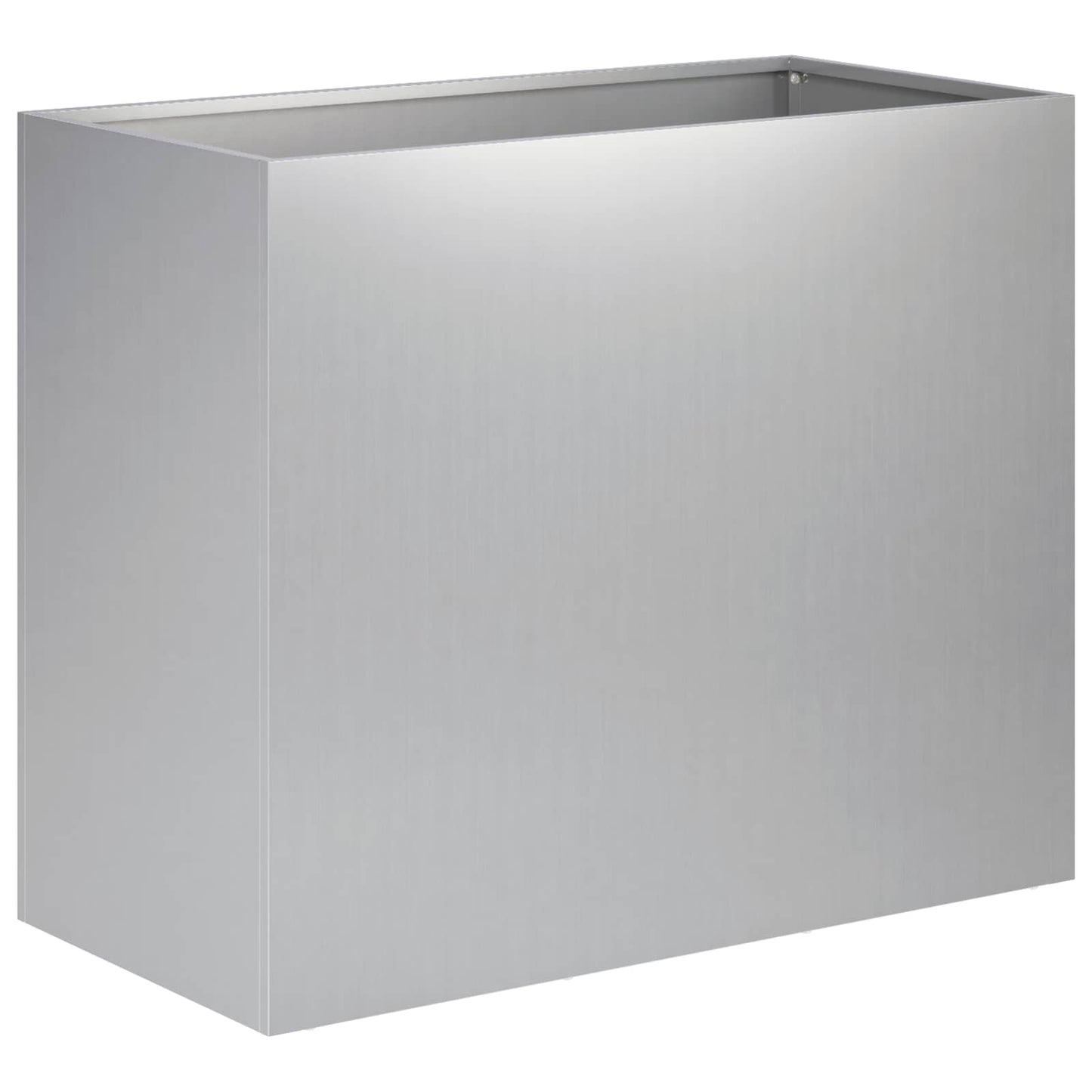 vidaXL Γλάστρα Κήπου Ασημί 60 x 30 x 50 εκ. Γαλβανισμένος Χάλυβας