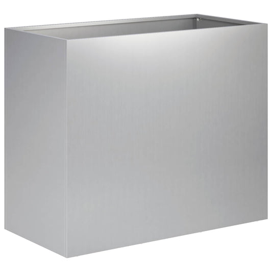 vidaXL Γλάστρα Κήπου Ασημί 60 x 30 x 50 εκ. Γαλβανισμένος Χάλυβας