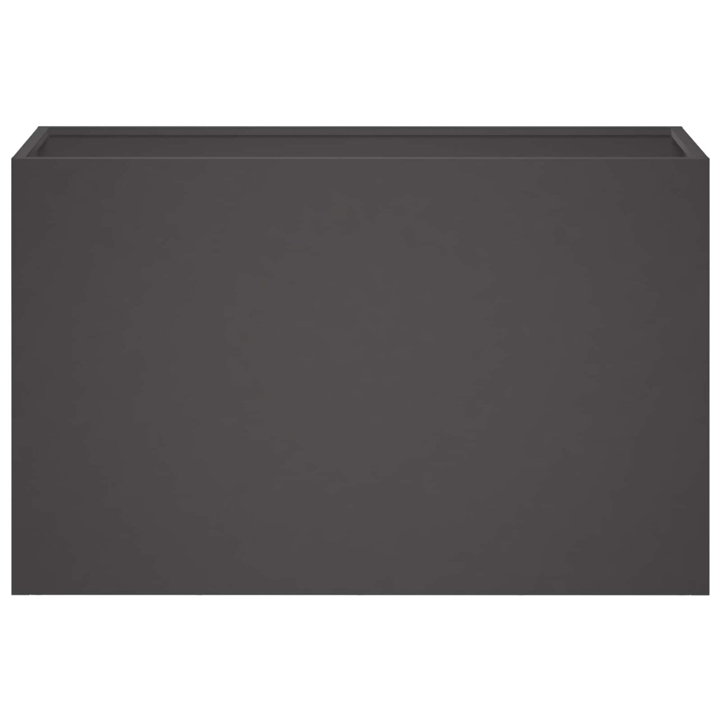vidaXL Γλάστρα Κήπου Μαύρο 80 x 30 x 40 εκ Ψυχρής έλασης χάλυβας