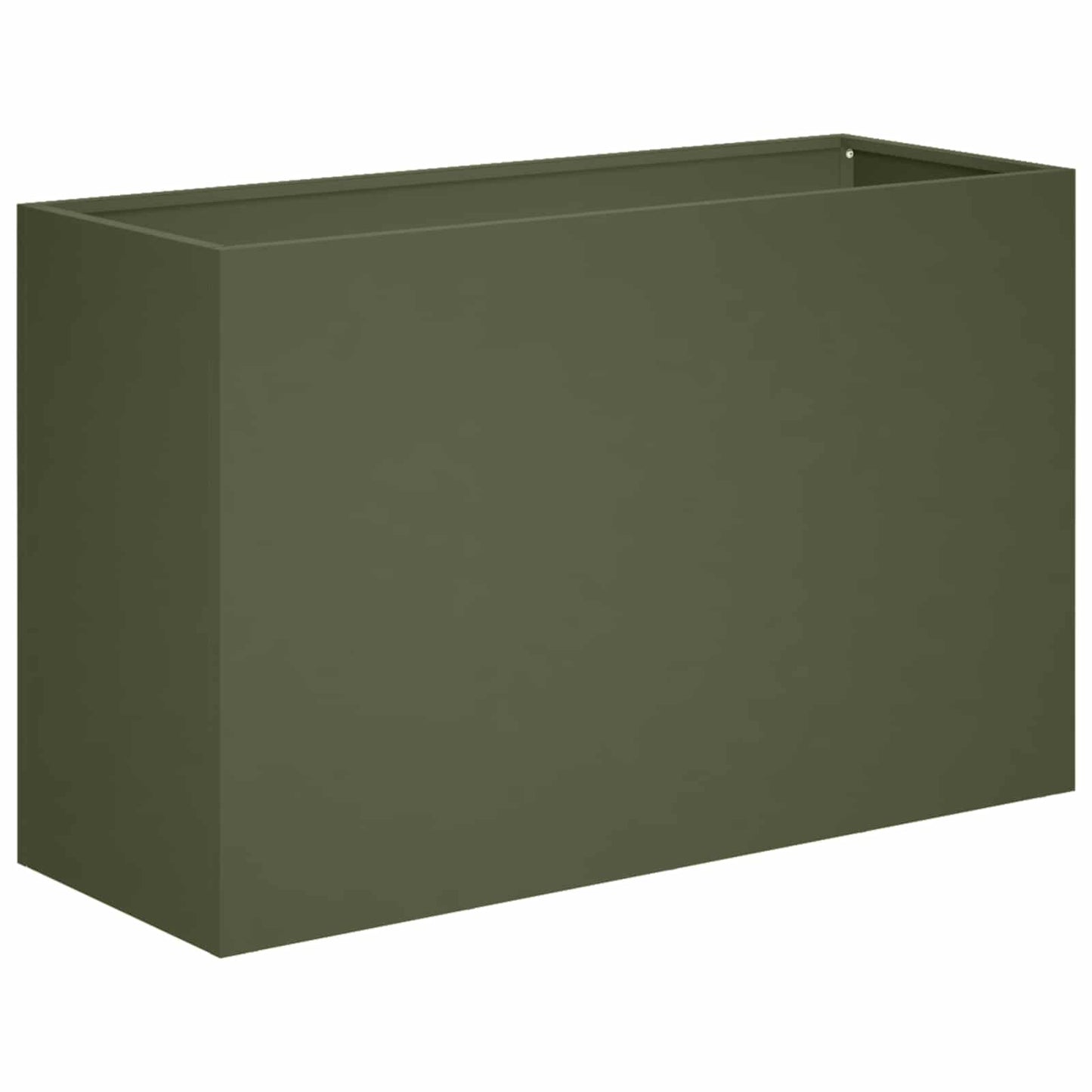 vidaXL Γλάστρα Κήπου 2 τμχ. Λαδί 80 x 30 x 40 εκ Ψυχρής έλασης χάλυβας