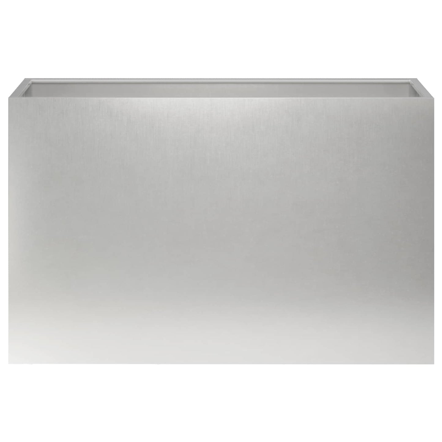 vidaXL Γλάστρα Κήπου Ασημί 80 x 30 x 40 εκ Ανοξείδωτο Ατσάλι