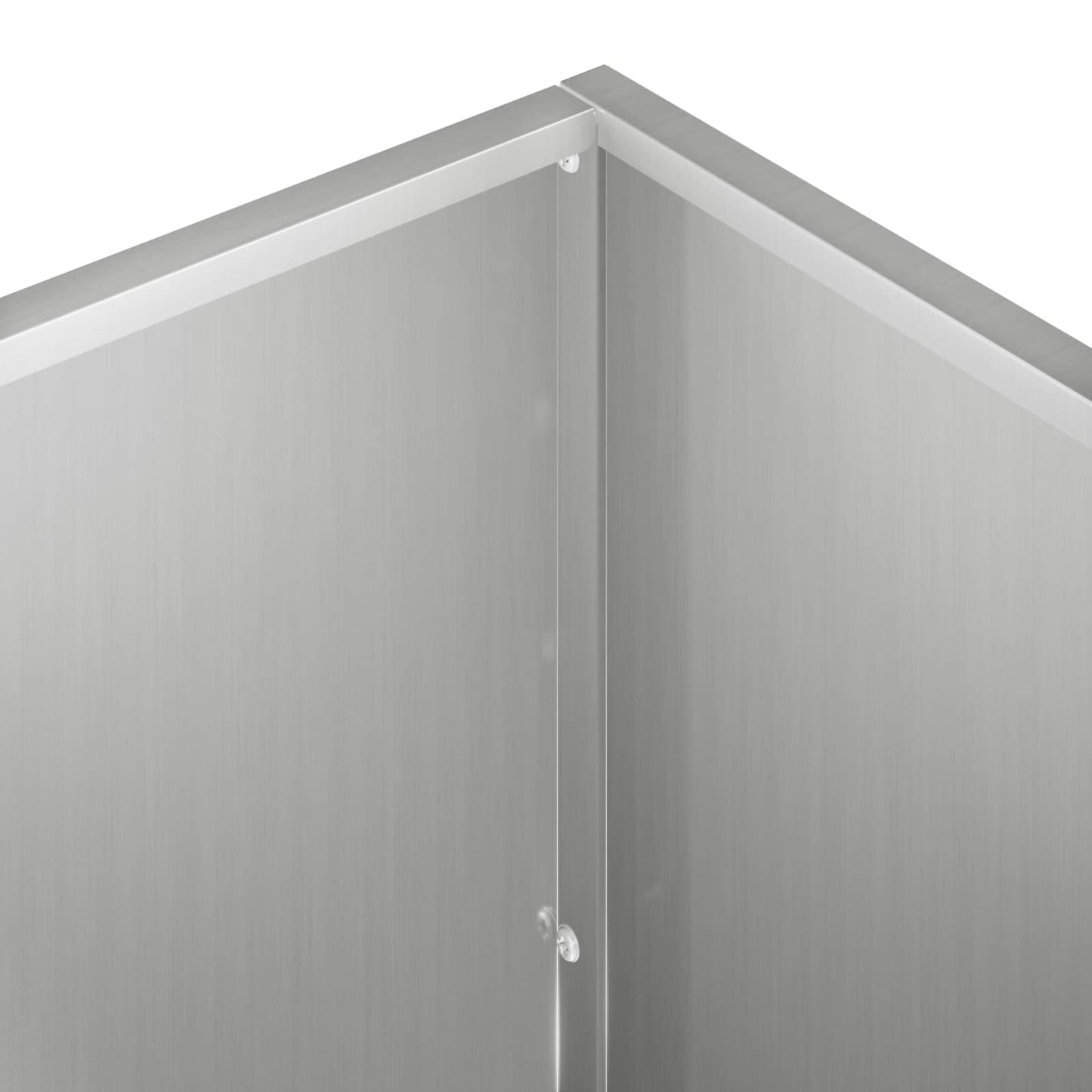 vidaXL Γλάστρα Κήπου Ασημί 100 x 30 x 40 εκ Γαλβανισμένος Χάλυβας