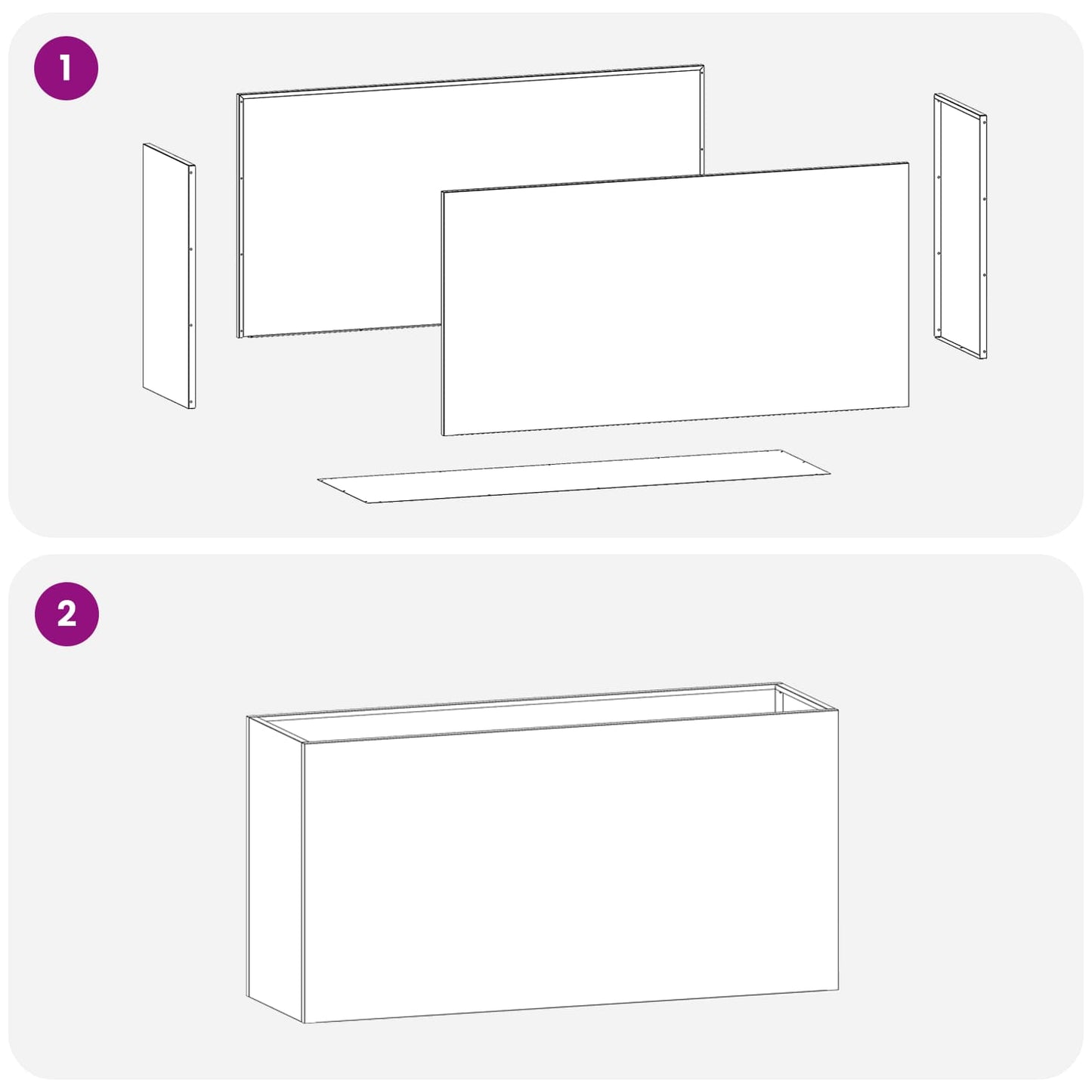 vidaXL Γλάστρα Κήπου Μαύρο 100 x 30 x 50 cm Ψυχρής έλασης χάλυβας