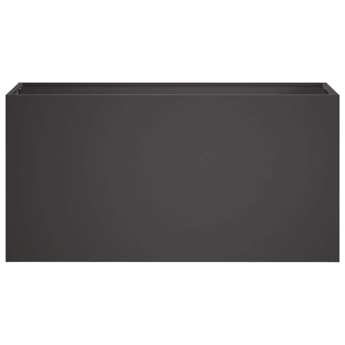 vidaXL Γλάστρα Κήπου Μαύρο 100 x 30 x 50 cm Ψυχρής έλασης χάλυβας
