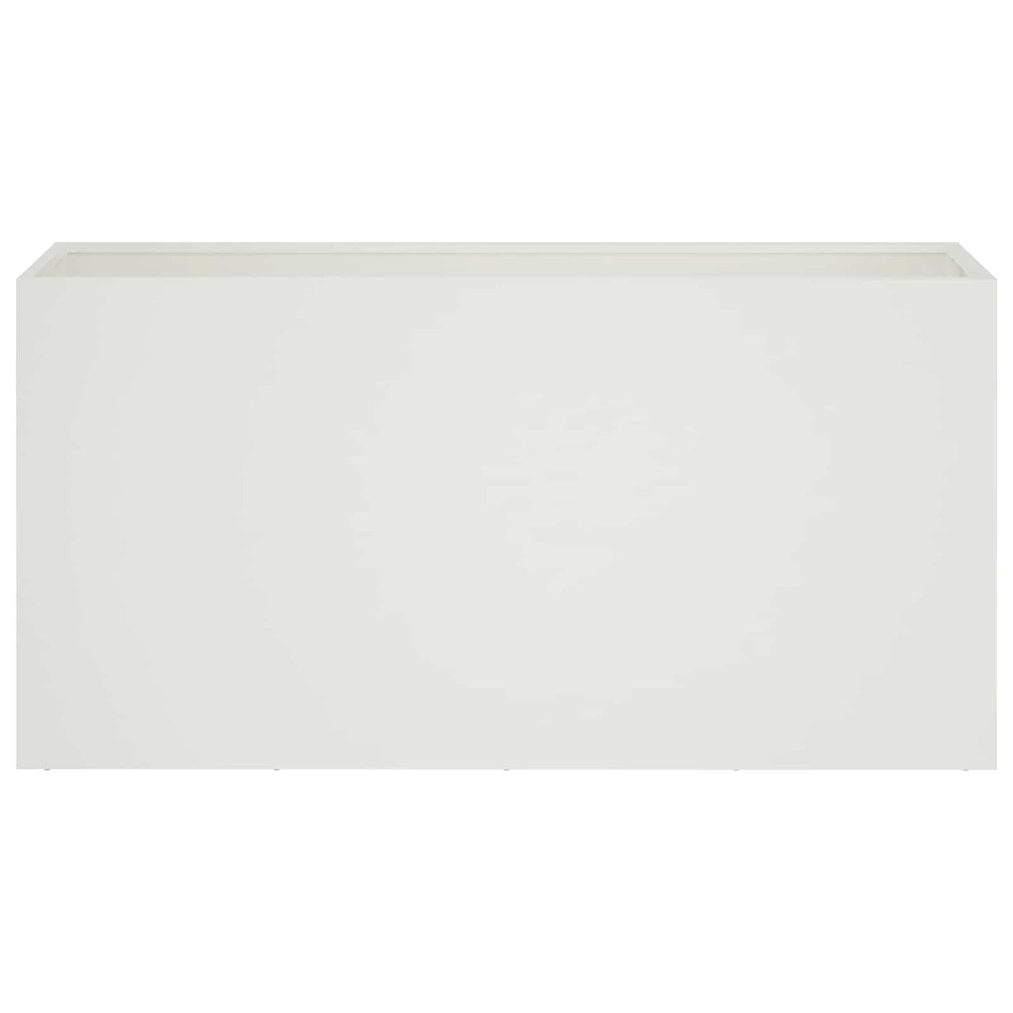vidaXL Γλάστρα Κήπου Λευκό 100 x 30 x 50 cm Ψυχρής έλασης χάλυβας