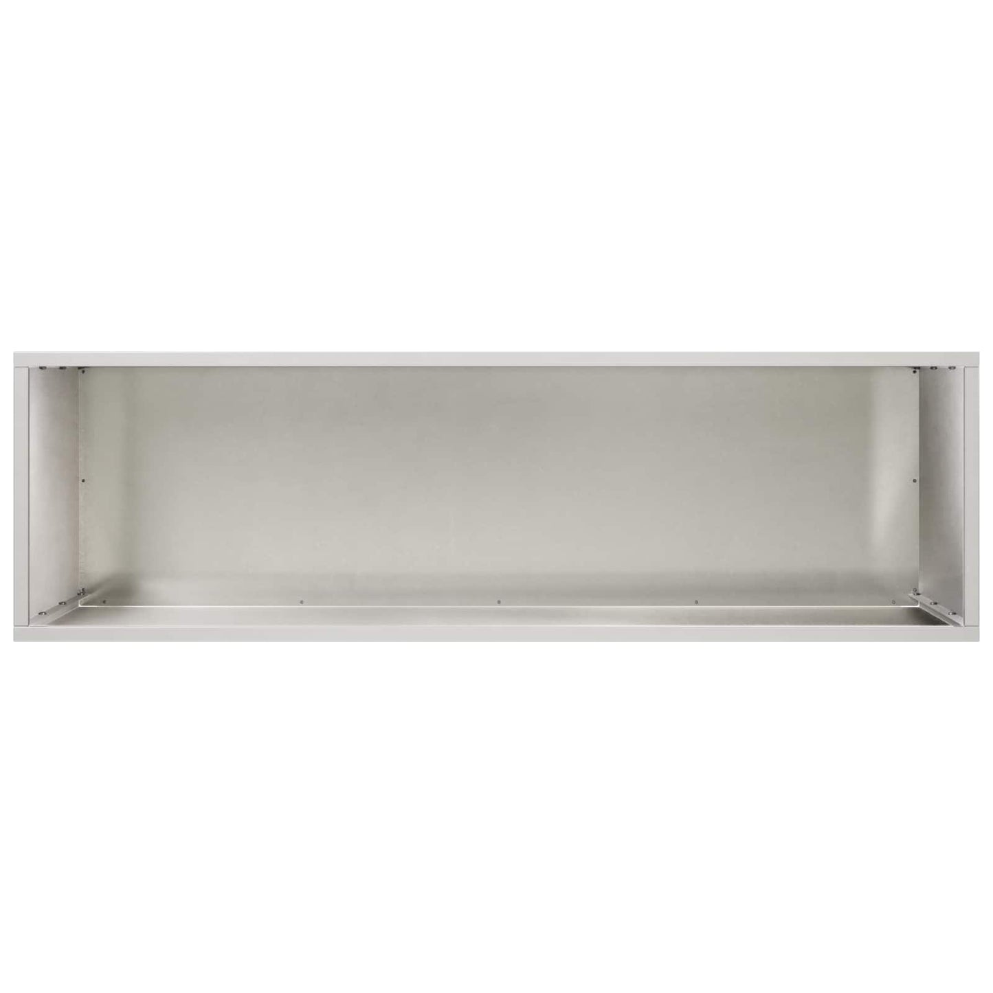 vidaXL Γλάστρα Κήπου Ασημί 100 x 30 x 50 cm Ανοξείδωτο Ατσάλι