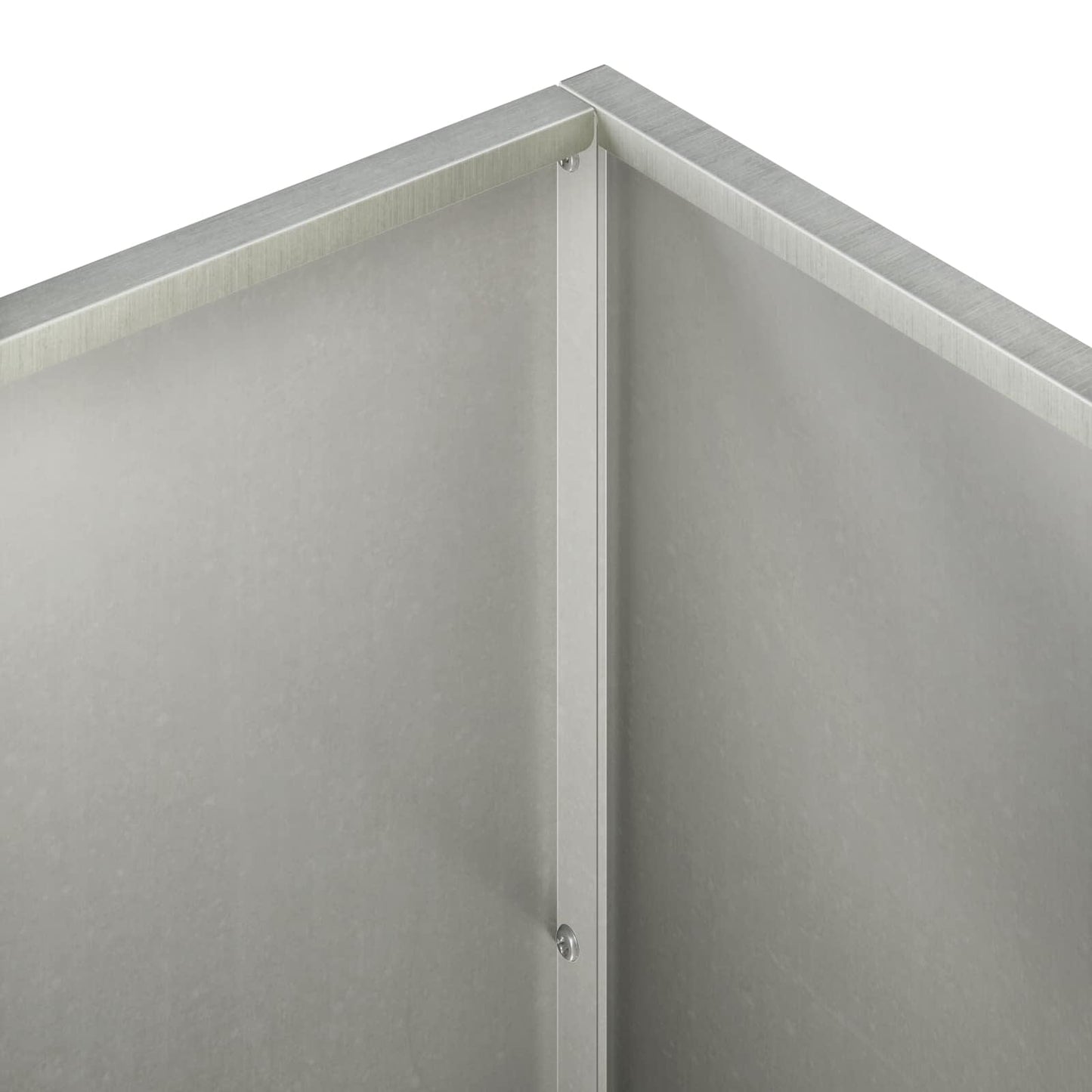 vidaXL Γλάστρα Κήπου 2 τμχ. Ασημί 100 x 30 x 50 cm Ανοξείδωτο Ατσάλι