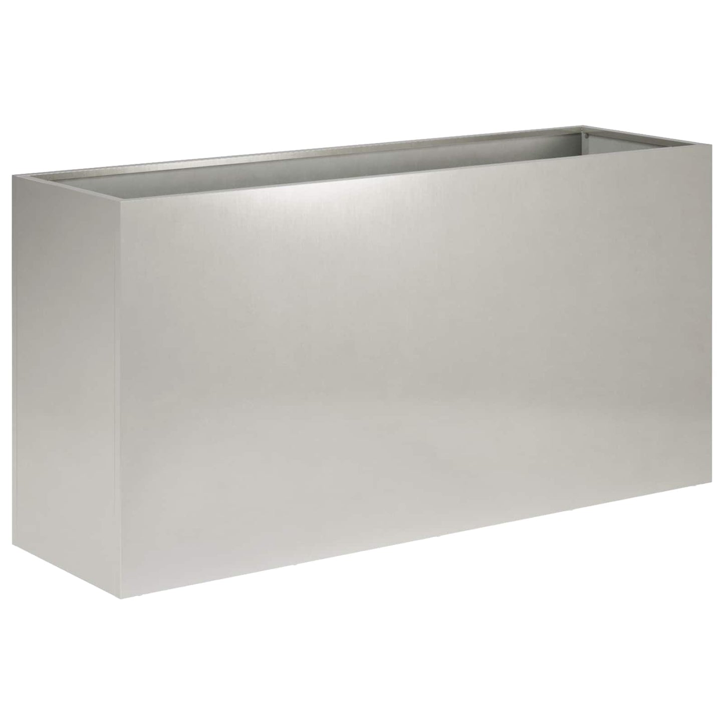vidaXL Γλάστρα Κήπου 2 τμχ. Ασημί 100 x 30 x 50 cm Ανοξείδωτο Ατσάλι