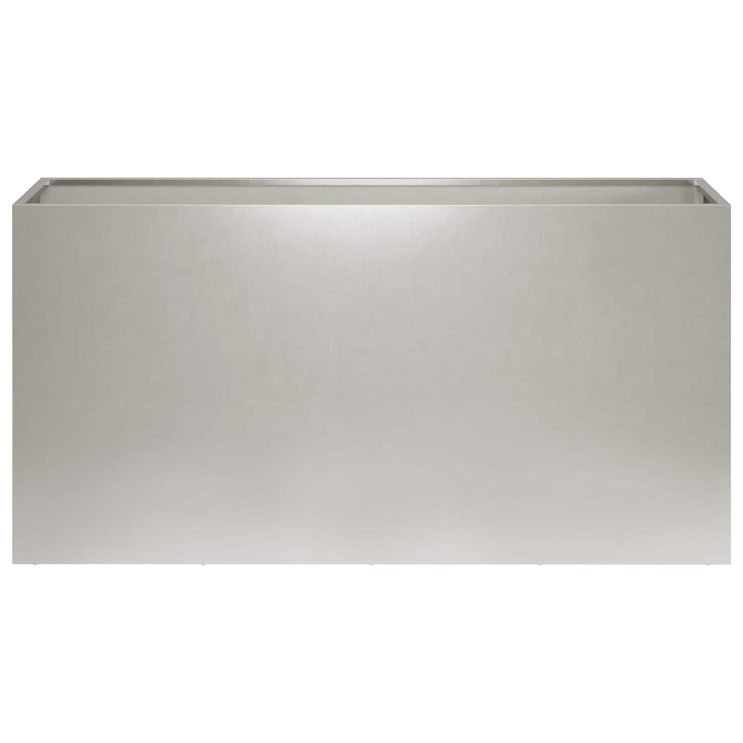 vidaXL Γλάστρα Κήπου 2 τμχ. Ασημί 100 x 30 x 50 cm Ανοξείδωτο Ατσάλι
