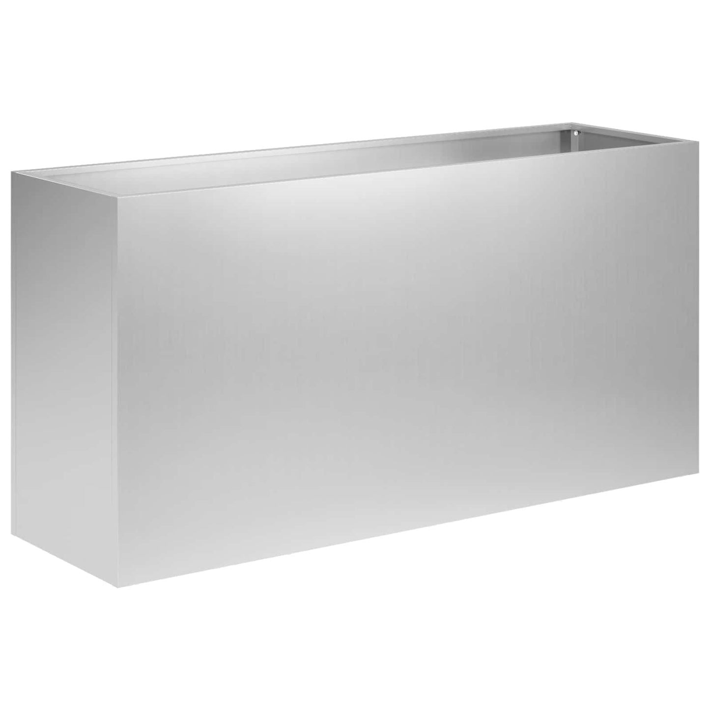 vidaXL Γλάστρα Κήπου Ασημί 100 x 30 x 50 cm Γαλβανισμένος Χάλυβας