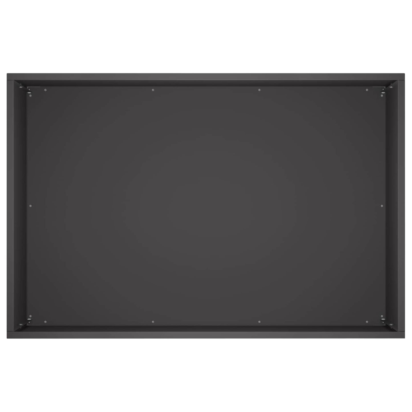 vidaXL Γλάστρα Κήπου Μαύρο 50 x 40 x 40 εκ. Ψυχρής έλασης χάλυβας