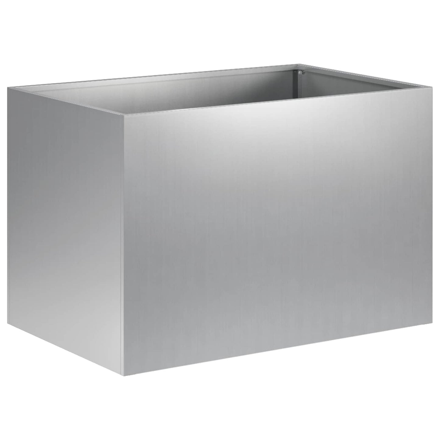 vidaXL Γλάστρα Κήπου 2 τμχ. Ασημί 50 x 40 x 40 εκ.