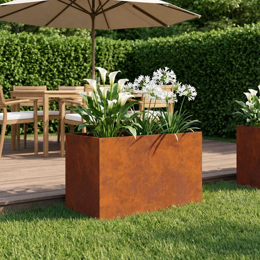 vidaXL Γλάστρα Κήπου Σκ rusty 50 x 40 x 40 εκ.