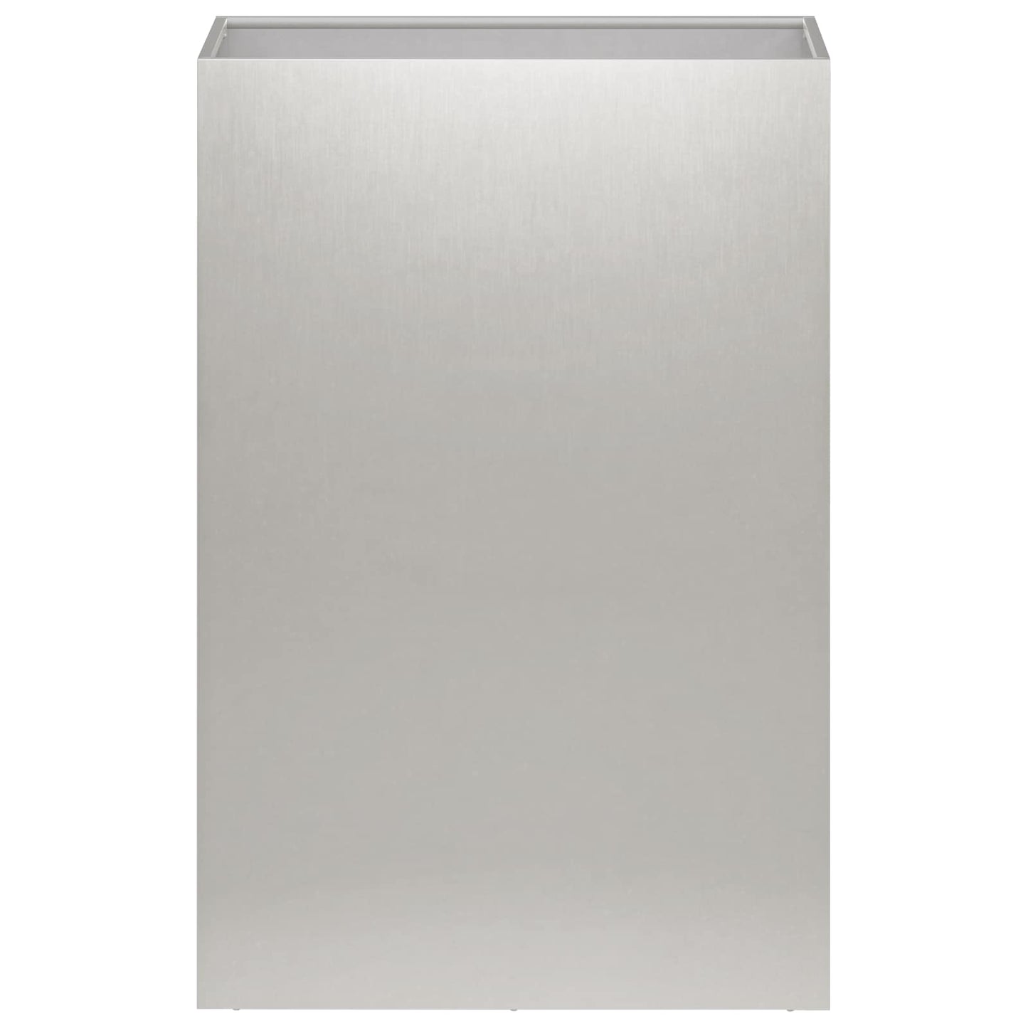 vidaXL Γλάστρα Κήπου 2 τμχ. Ασημί 50 x 40 x 75 εκ. Ανοξείδωτο Ατσάλι