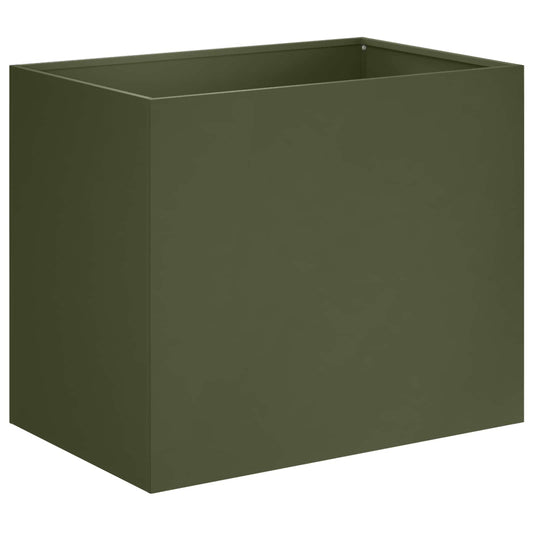vidaXL Γλάστρα Κήπου Λαδί 60 x 40 x 50 cm Ψυχρής έλασης χάλυβας
