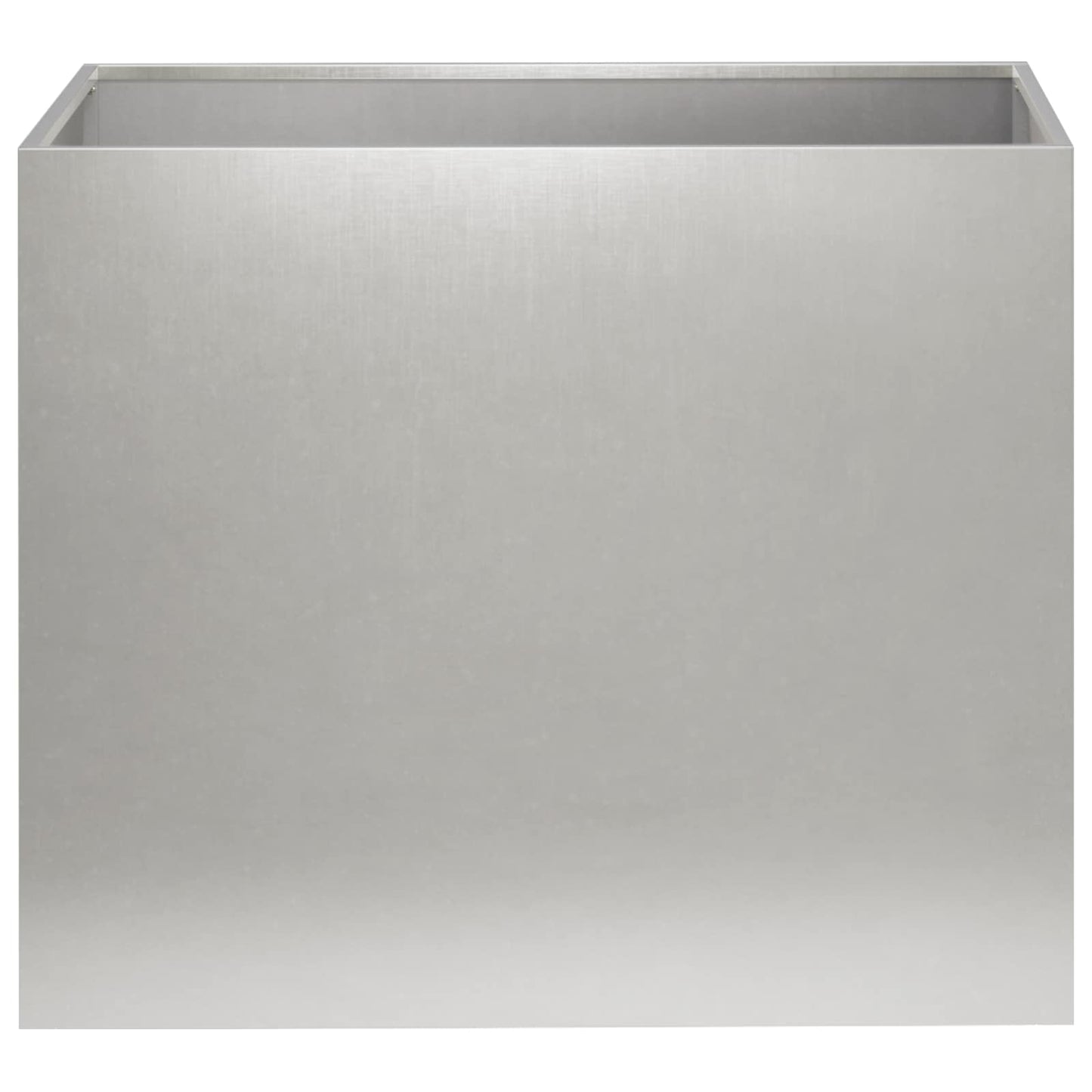 vidaXL Γλάστρα Κήπου Ασημί 60 x 40 x 50 cm Ανοξείδωτο Ατσάλι